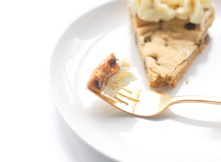Gluten Free Almond Flour Chocolate Chip Cookie Cake - Dairy Free - Marzipan - Kosher for Passover - Recipe | glitterinc.com | @glitterinc