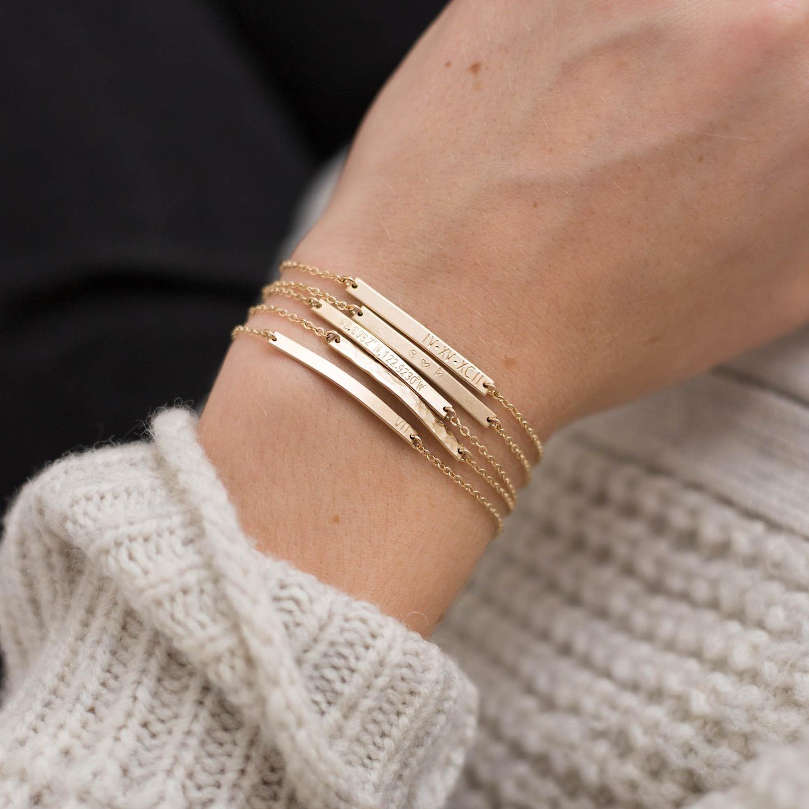 WEEKLY FINDS // GLDN Personalized Bar Bracelet