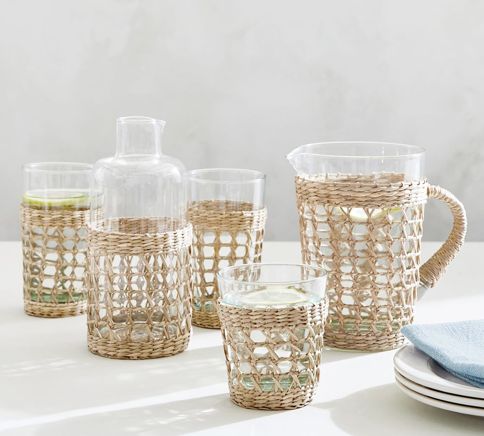 WEEKLY FINDS // Pottery Barn Cane Drinkware Collection