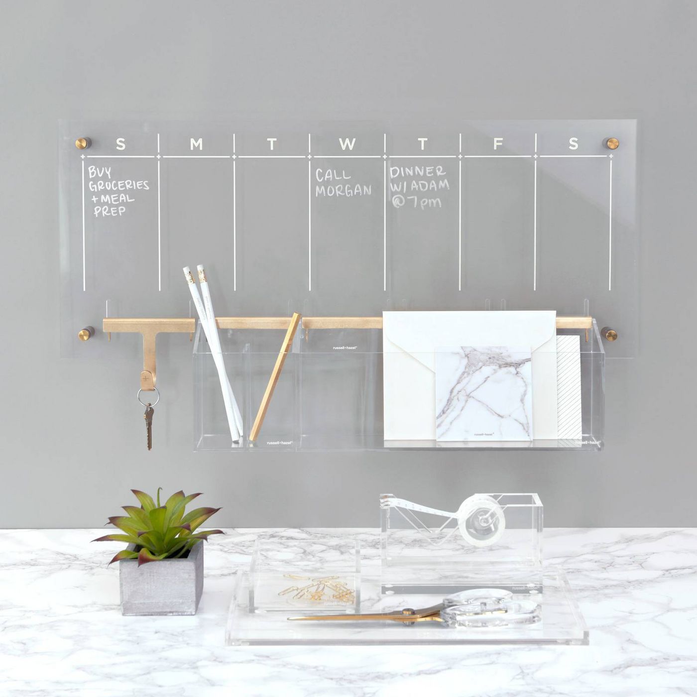 WEEKLY FINDS, Including this RUSSELL + HAZEL Acrylic Weekly Wall Calendar from Target