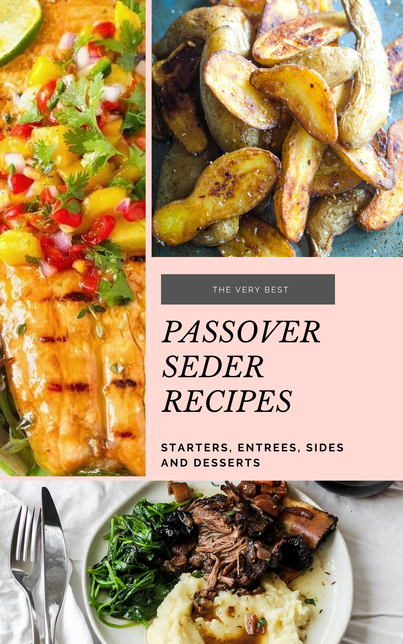 More than 100+ amazing recipes for the Jewish holiday of Passover, including a bunch of go-to, favorite Pesach recipes to make for Seder dinner, including appetizers, side dishes, and desserts, with plenty that work as great leftovers for the holiday week to follow. | glitterinc.com | @glitterinc