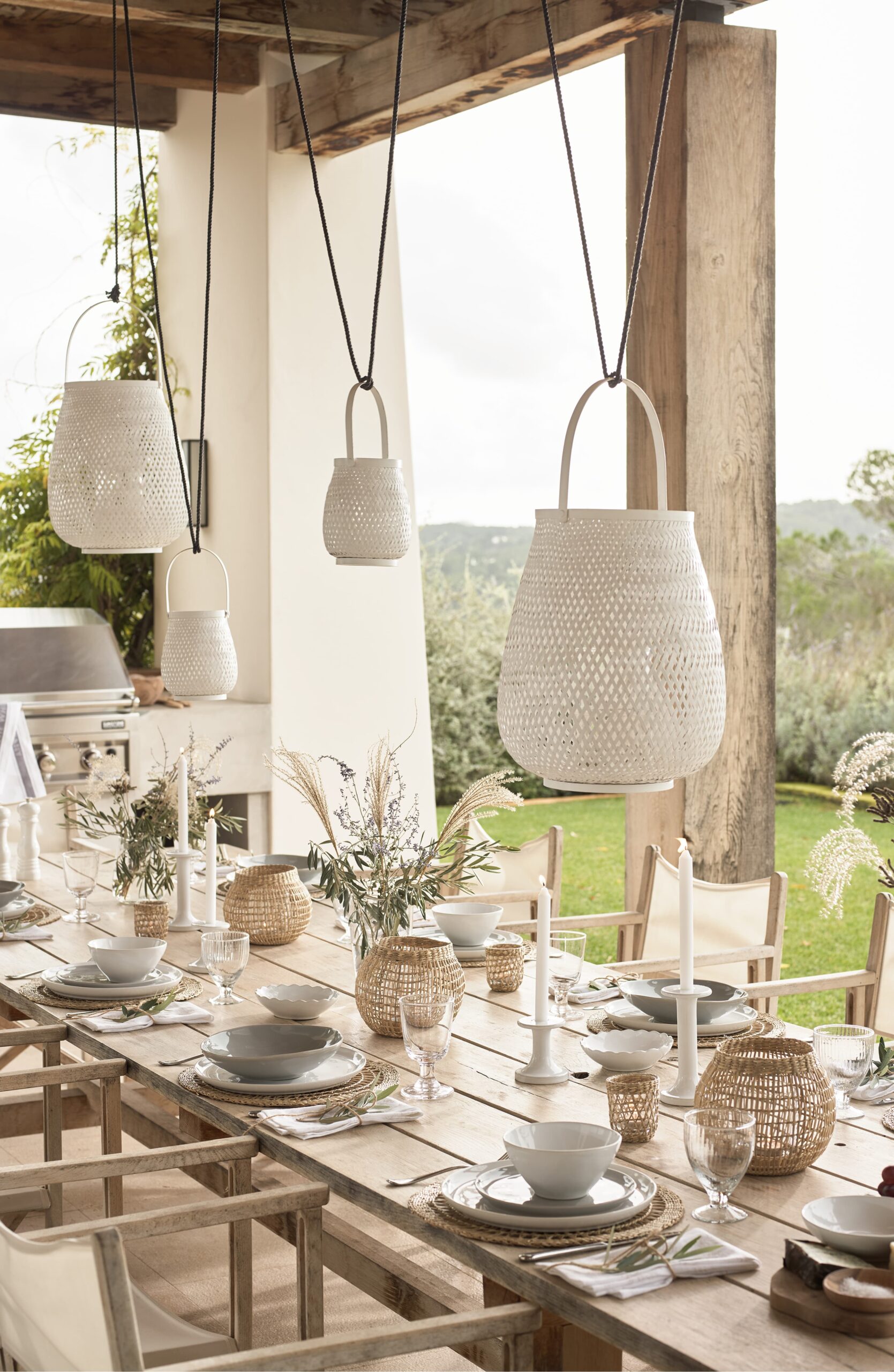 WEEKLY FINDS // The White Company Medium White Bamboo Lantern 