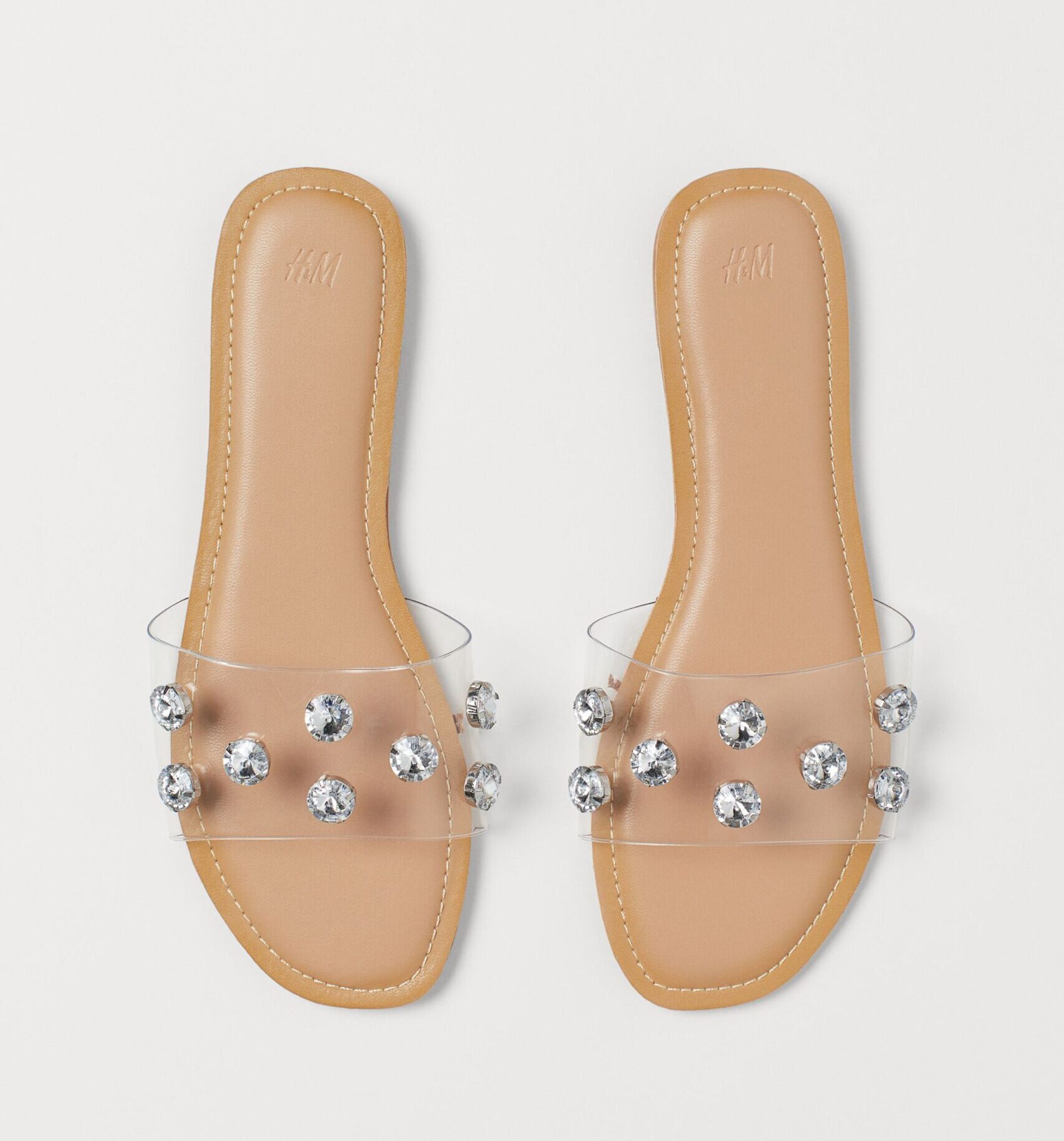 Target skincare brand H&M Rhinestone Slides