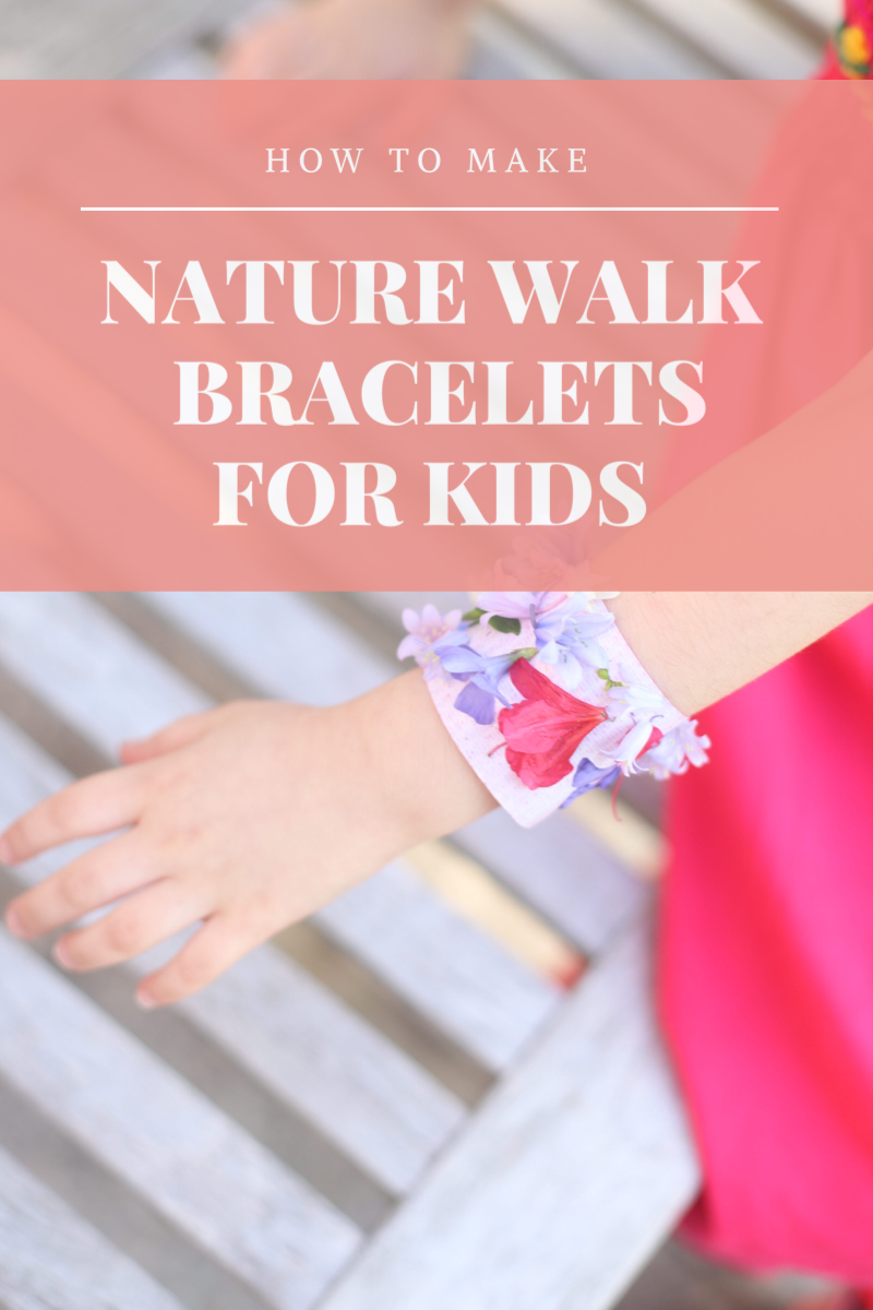 These super simple DIY kids nature bracelets are the perfect fun activity to do on your next nature walk. All you’ll need is duct tape, flowers, and nature! GLITTERINC.COM