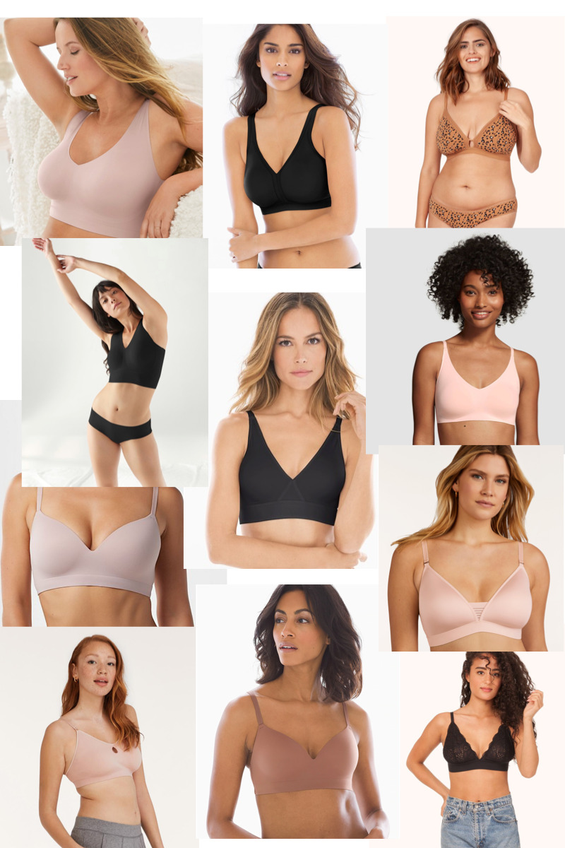 What to pair with Soma's bras. Here's 3 must have bras in your bra draw.  ✨Wireless Stay put multi-way strapless bra- wireless comfort that's still  supportive. Removable, adjustable straps so you can