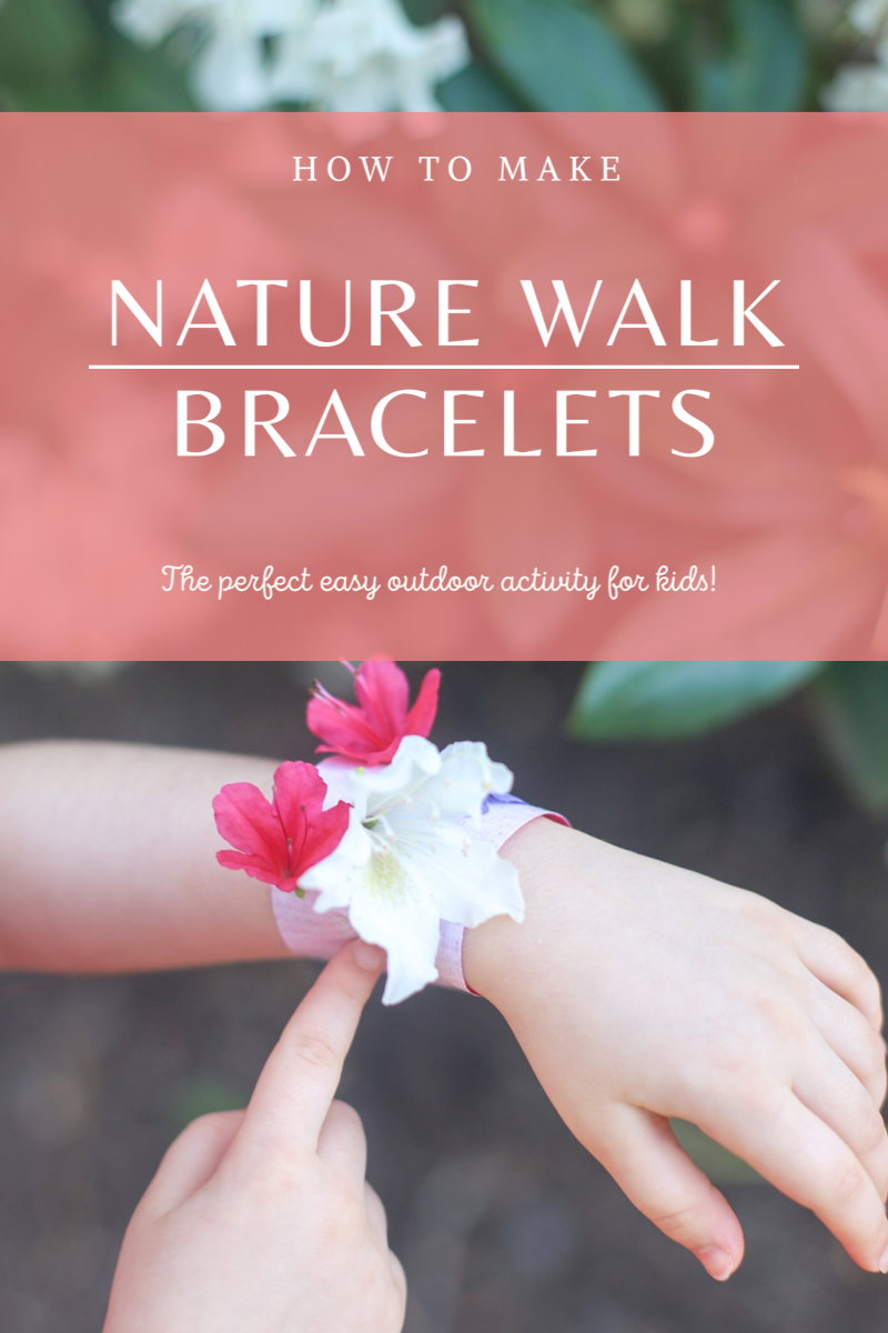 These super simple DIY kids nature bracelets are the perfect fun activity to do on your next nature walk. All you’ll need is duct tape, flowers, and nature! GLITTERINC.COM