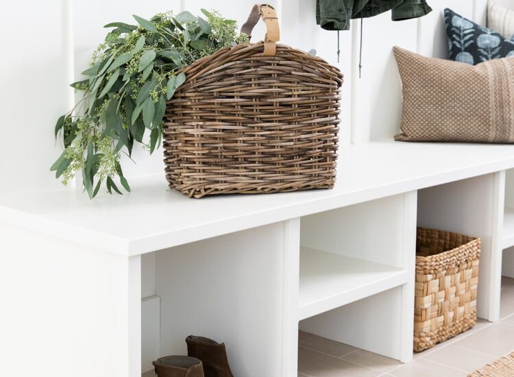Little Love Notes // Moving Day // MCGEE & CO. RATTAN MAGAZINE BASKET