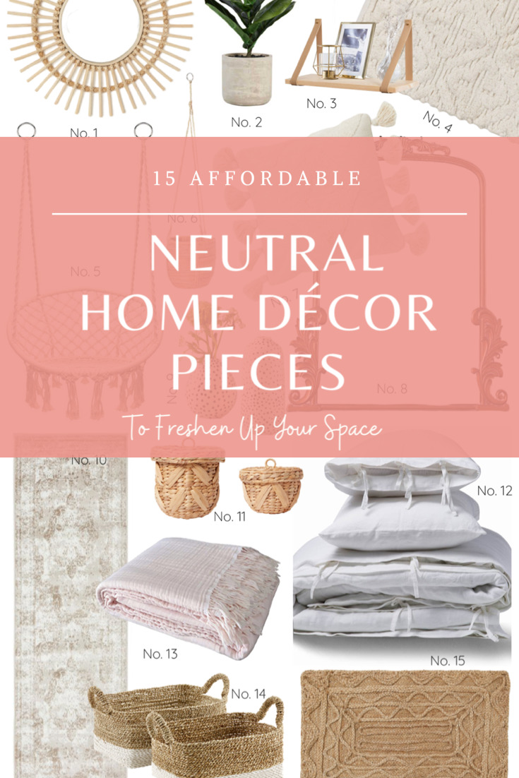 15 Affordable Neutral Home Décor Pieces to Freshen Up Your Space for Summer | @glitterinclexi | GLITTERINC.COM