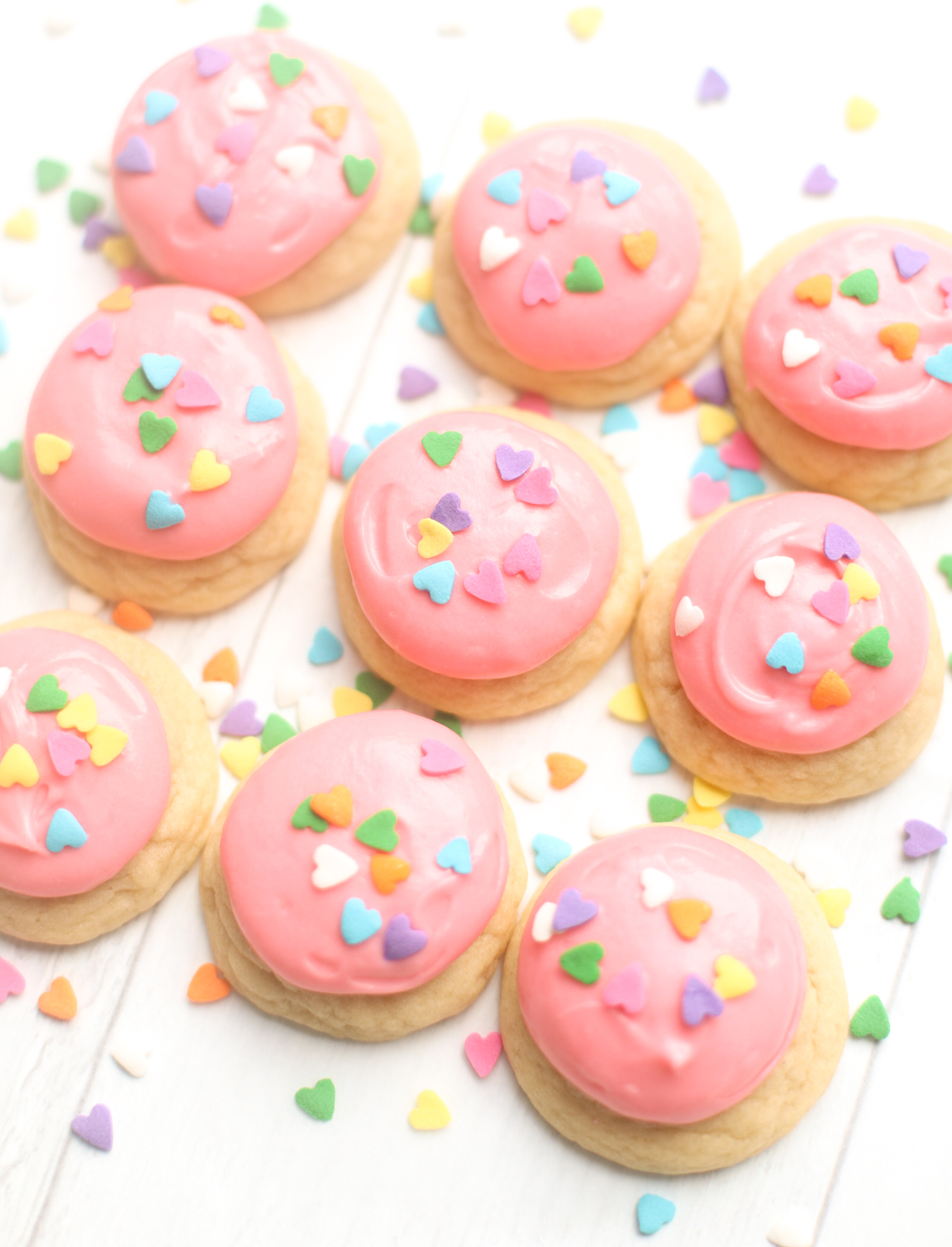 Dairy Free Lofthouse Cookies - Pillowy Soft Frosted Sugar Cookies Recipe | @glitterinclexi | GLITTERINC.COM