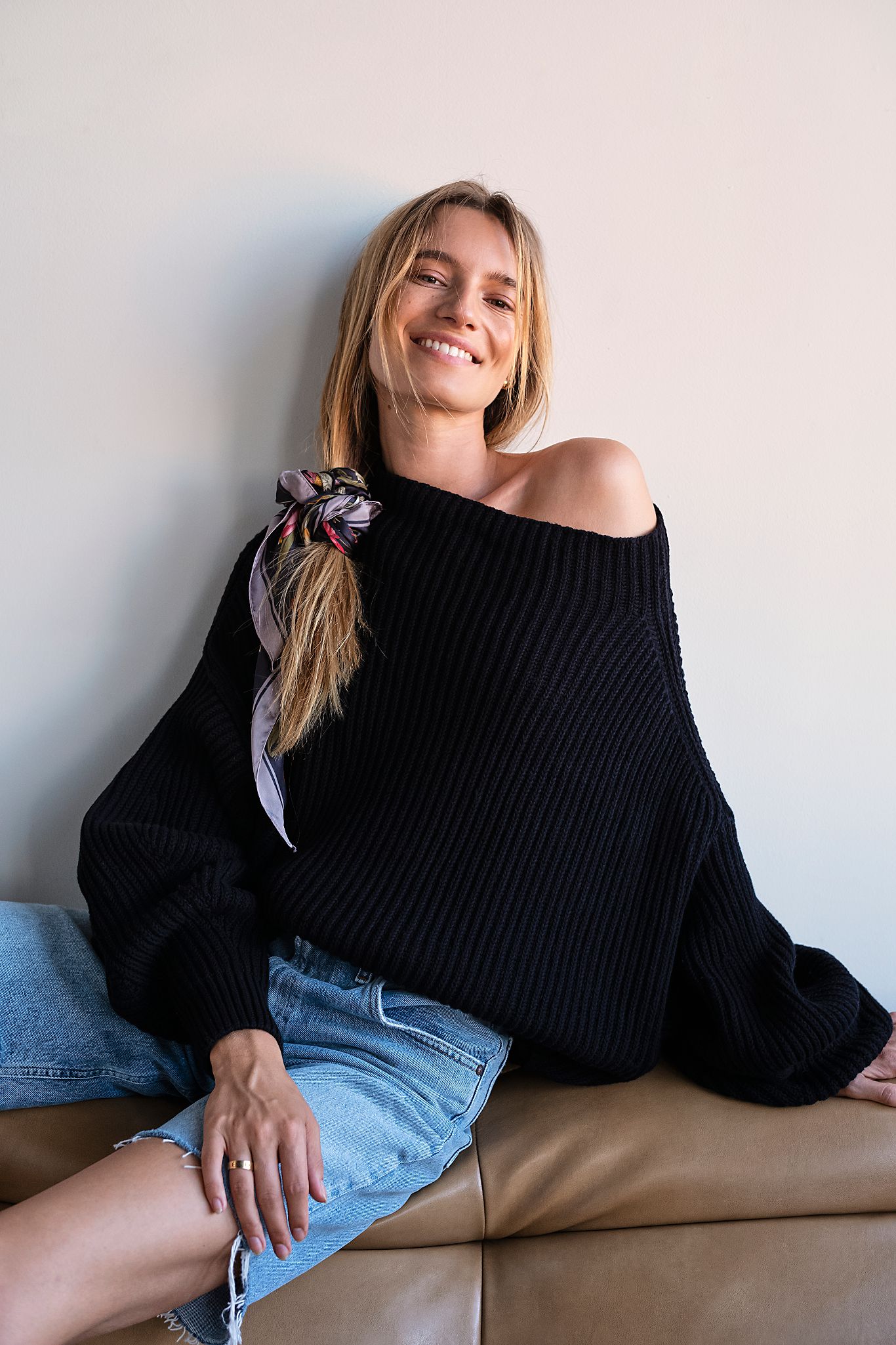 Free People Emmy Mock Neck Sweater