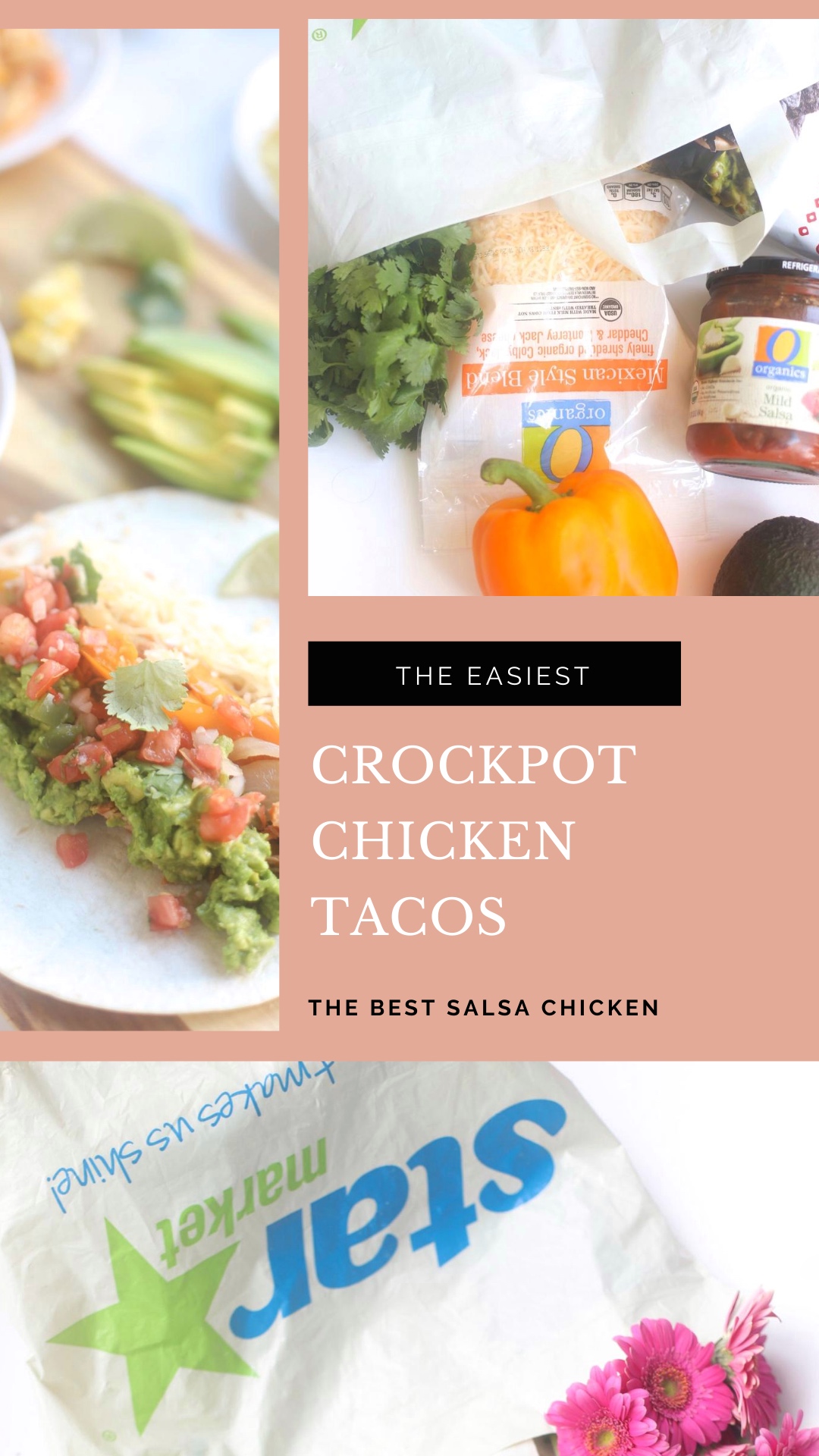 Crockpot Salsa Chicken for the Easiest Delicious Slow Cooker Chicken Tacos - GLITTERINC.COM