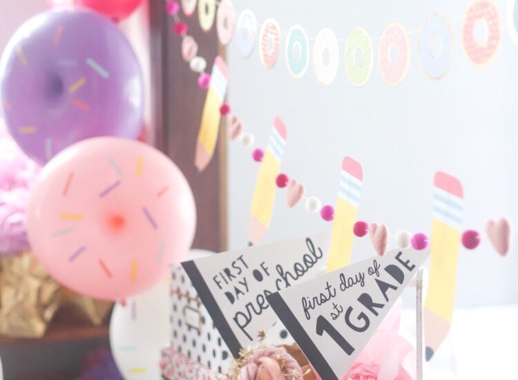 Back to School Donut Party // First Day // Celebration | @glitterinclexi | GLITTERINC.COM