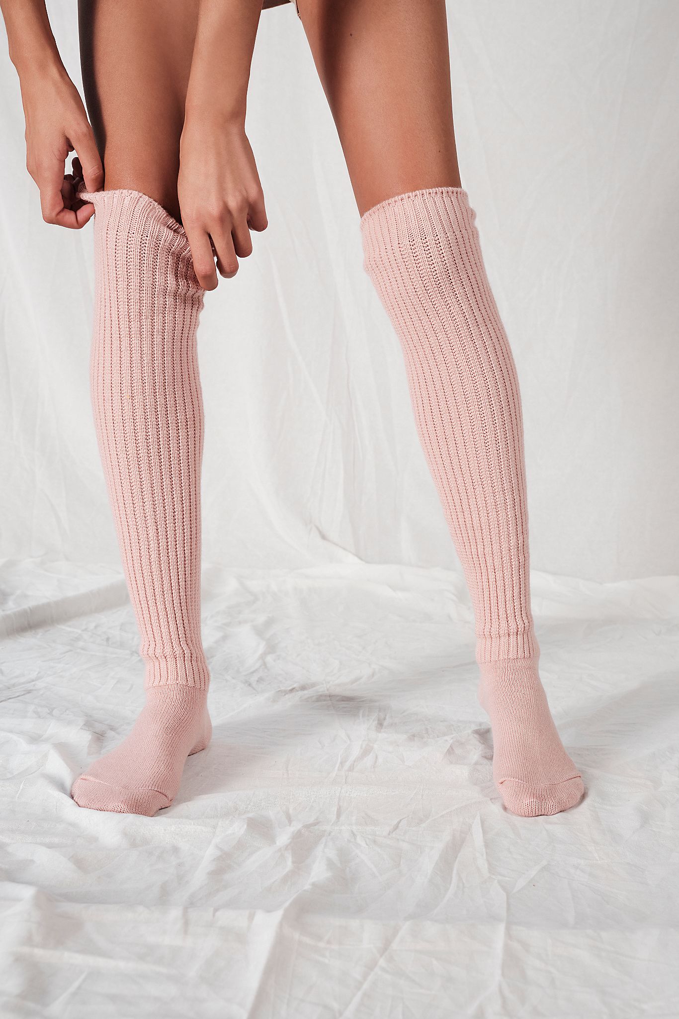 Bulky Knit Over-The-Knee Socks