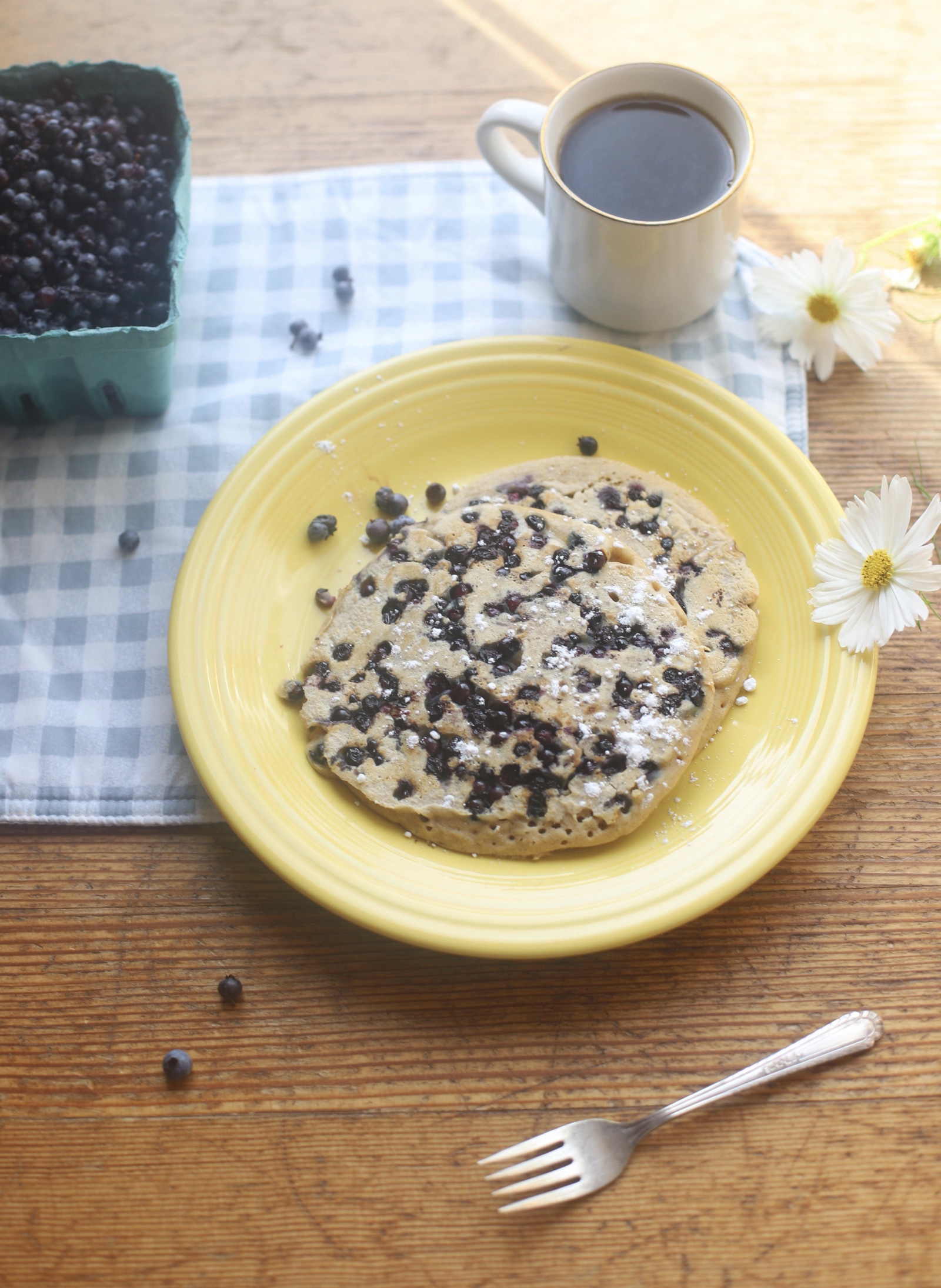 Homemade blueberry pancakes, lobster dinner, and scenes from our trip to Maine!