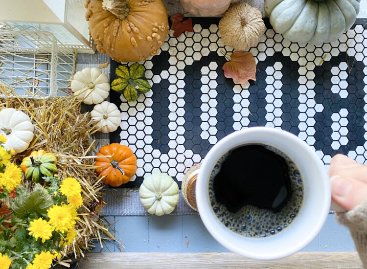 Little Love Notes - Fall Front Porch - Boo Tile Mat - Halloween - Pumpkins - GLITTERINC.COM