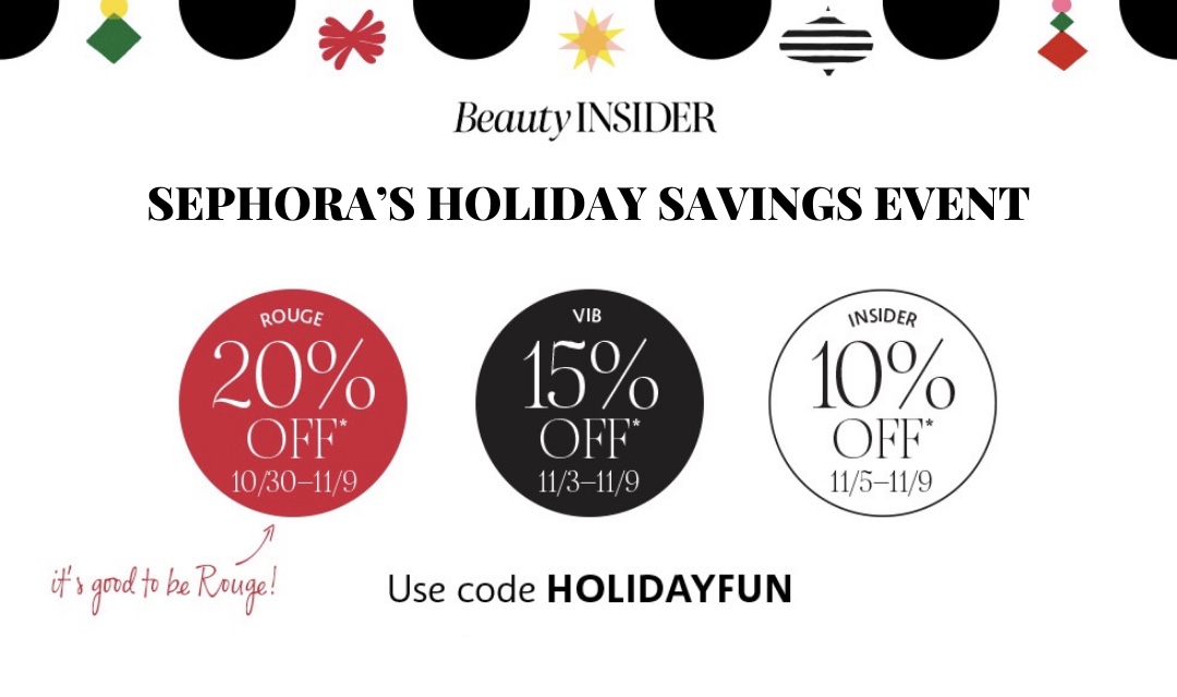 Sephora Holiday Savings 2020: best sales for Rouge, VIBs and Insiders