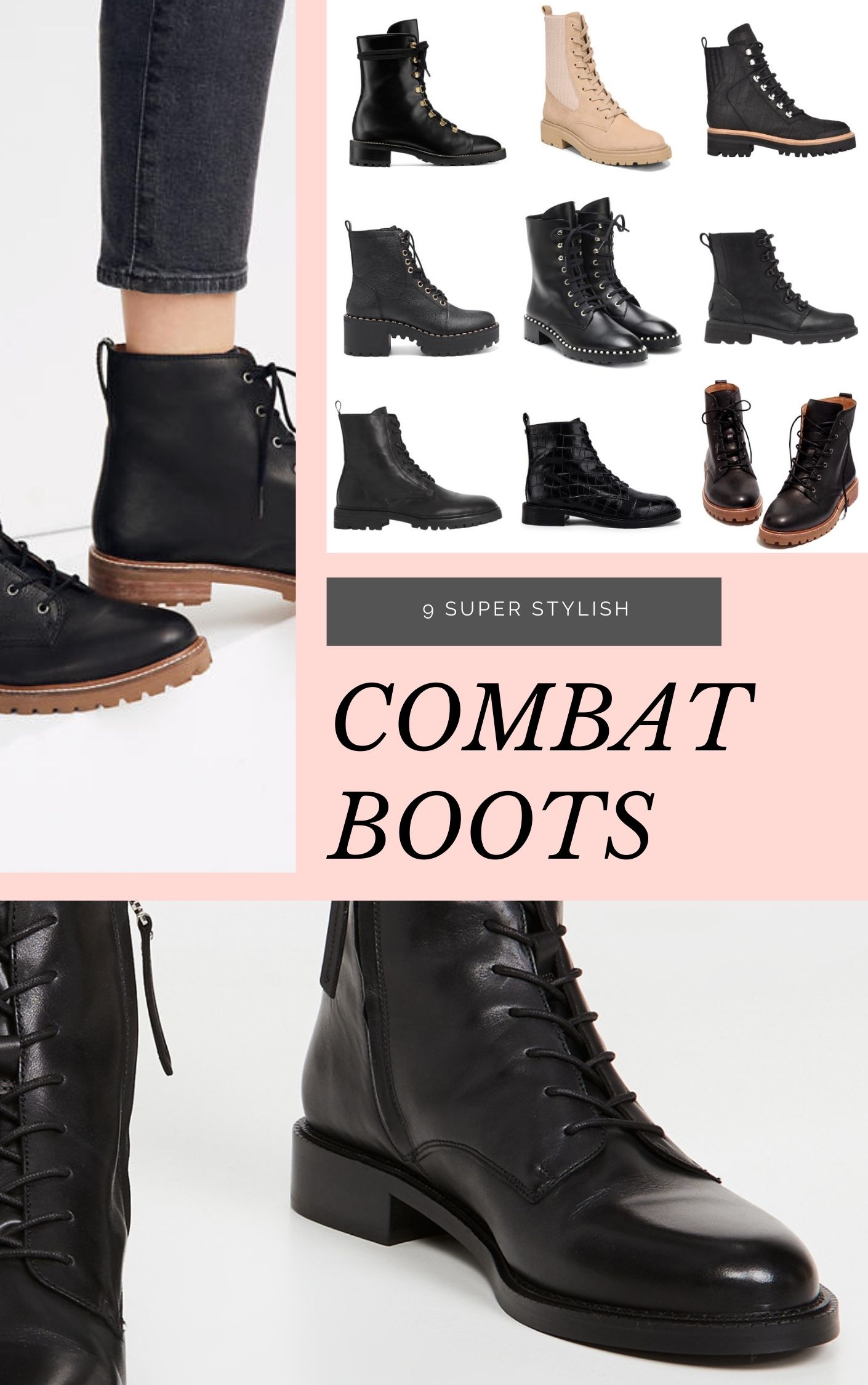 9 Upgraded and Chic Combat Boots that Will Stand the Test of Time // GLITTERINC.COM