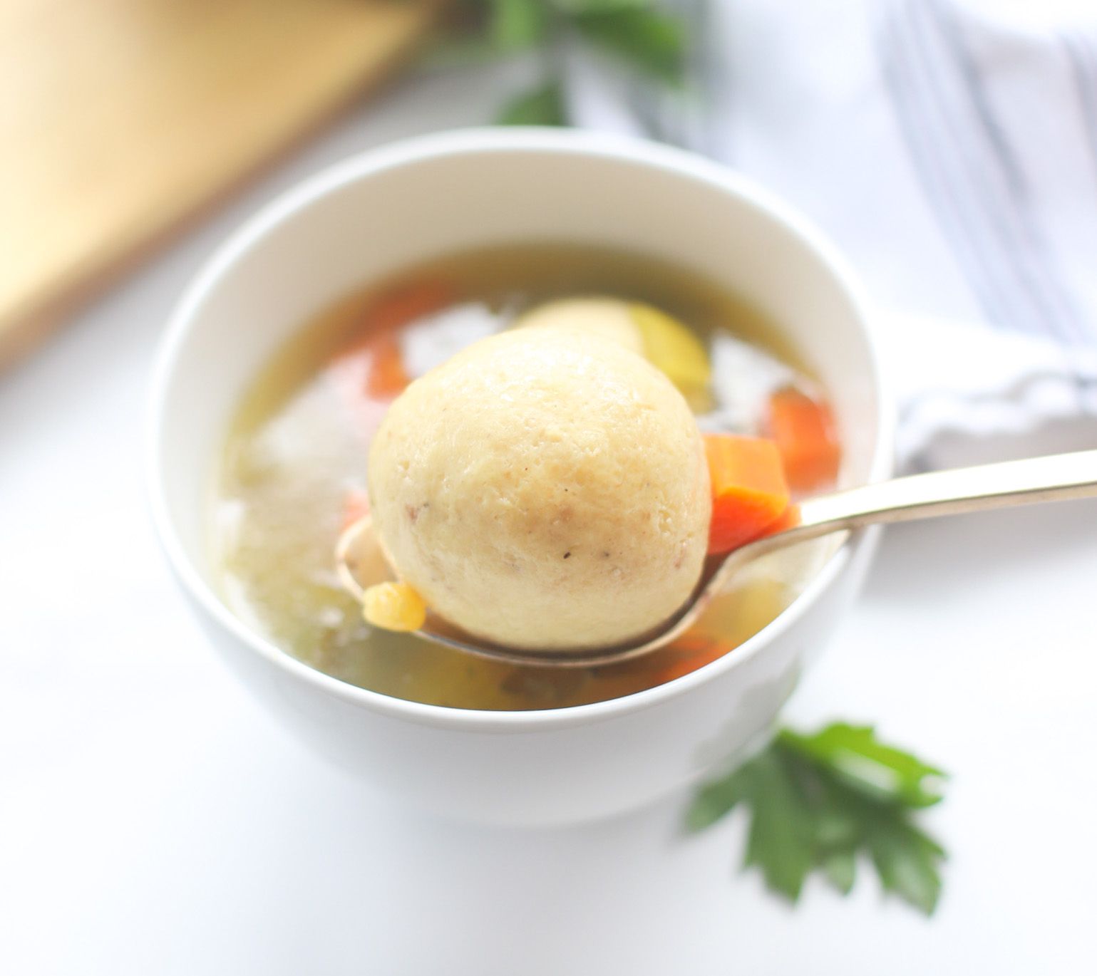 Homemade Matzo Ball Soup - Our Family Favorite Classic Jewish Chicken Stock with the Best Matzoh Balls | @glitterinclexi | GLITTERINC.COM