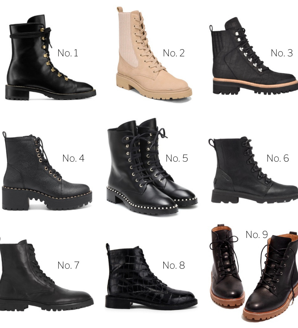 Stylish deals combat boots