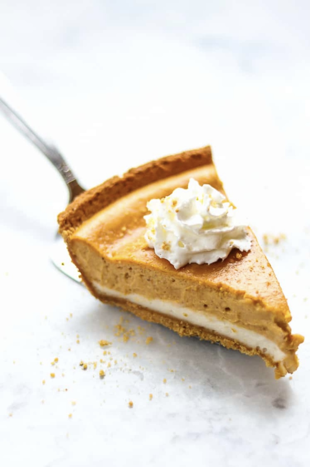 Vegan Double Layer Pumpkin Cheesecake