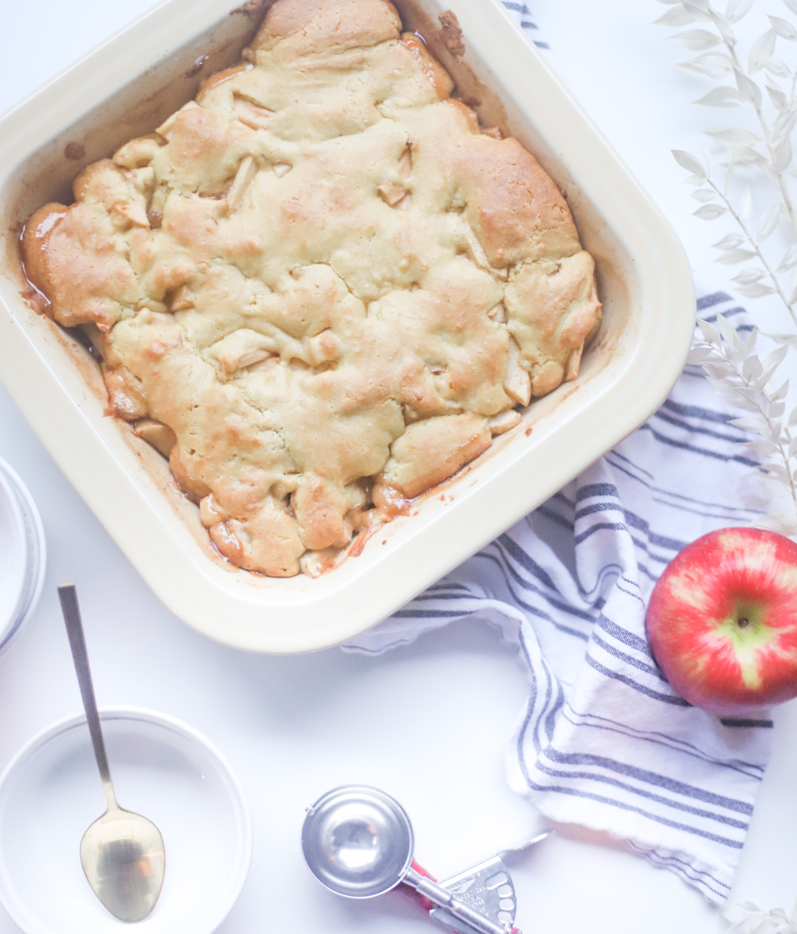 The Best Ever Healthier Apple Cobbler