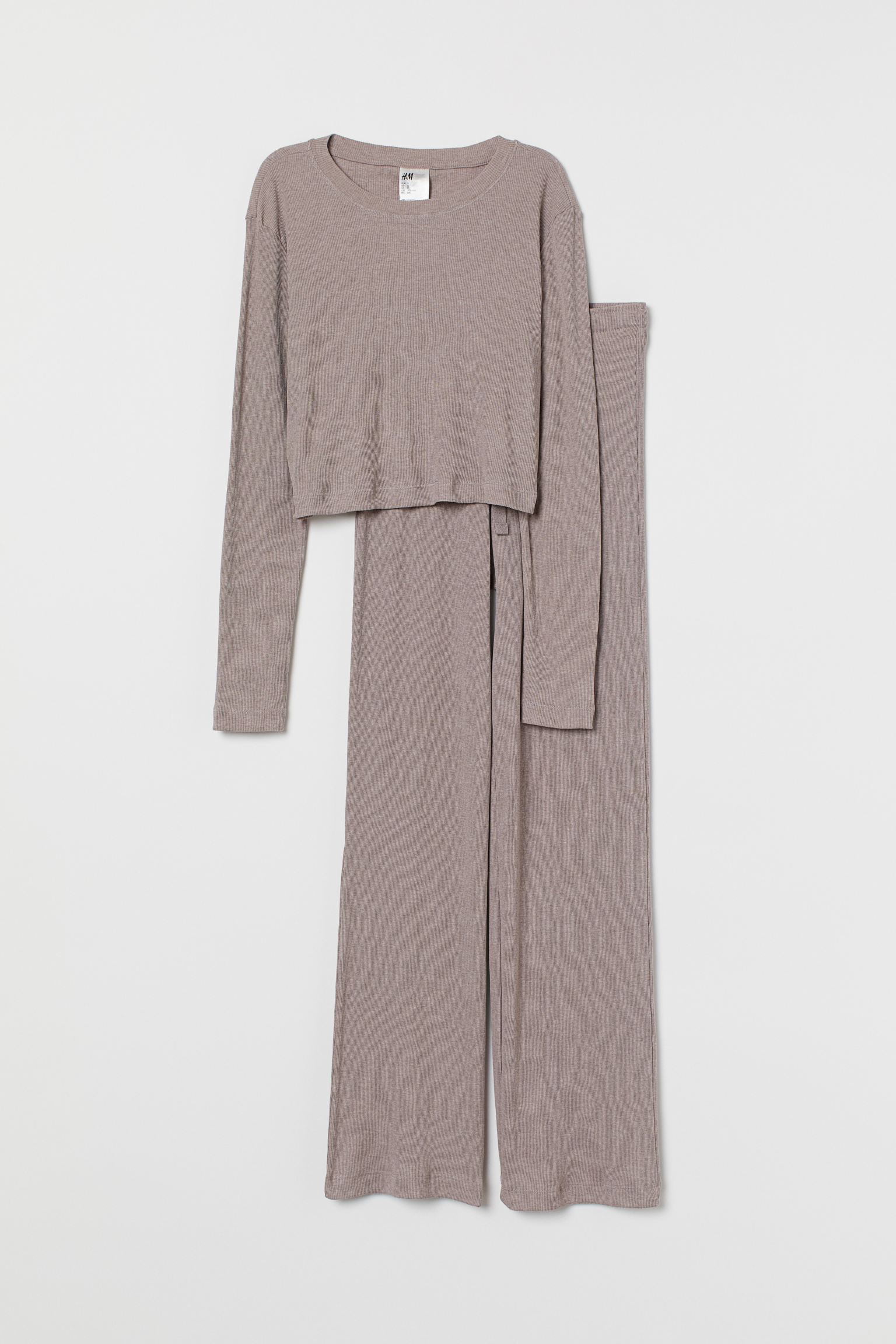 H&M Ribbed Jersey Pajamas