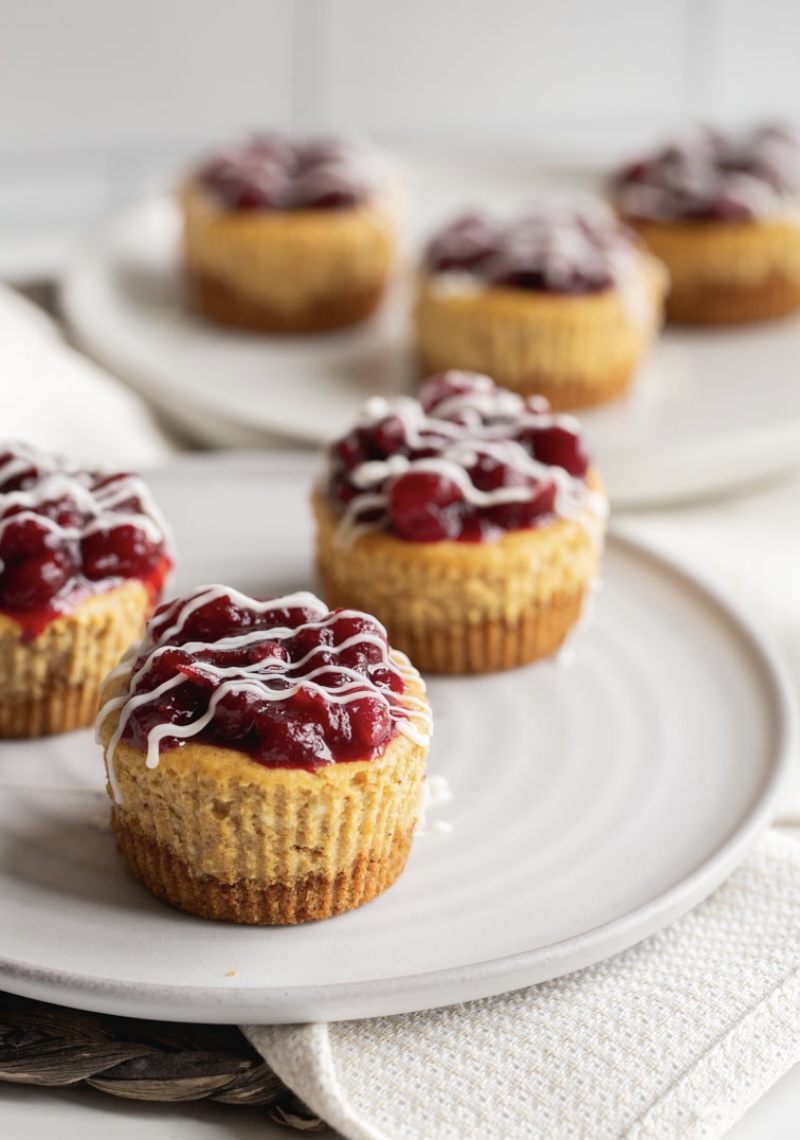 mini pumpkin cheesecakes