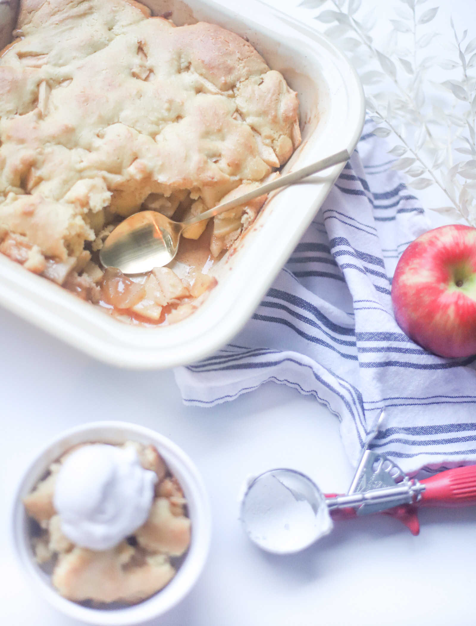 The Best Ever Healthier Apple Cobbler