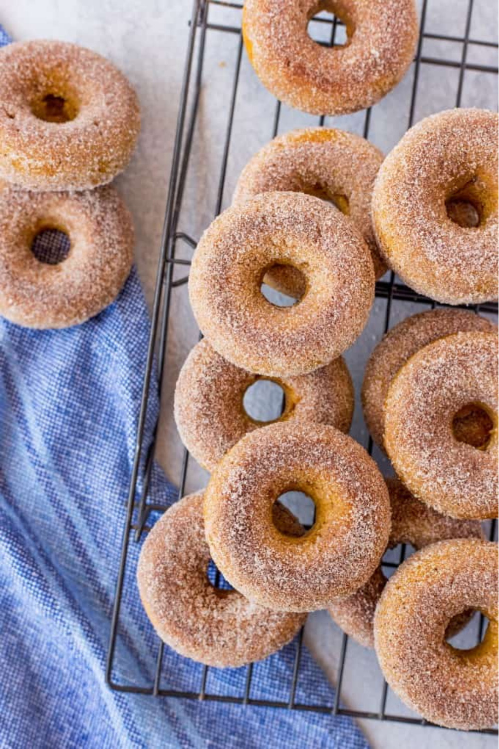 Sugar and Spice Baked Pumpkin Donuts