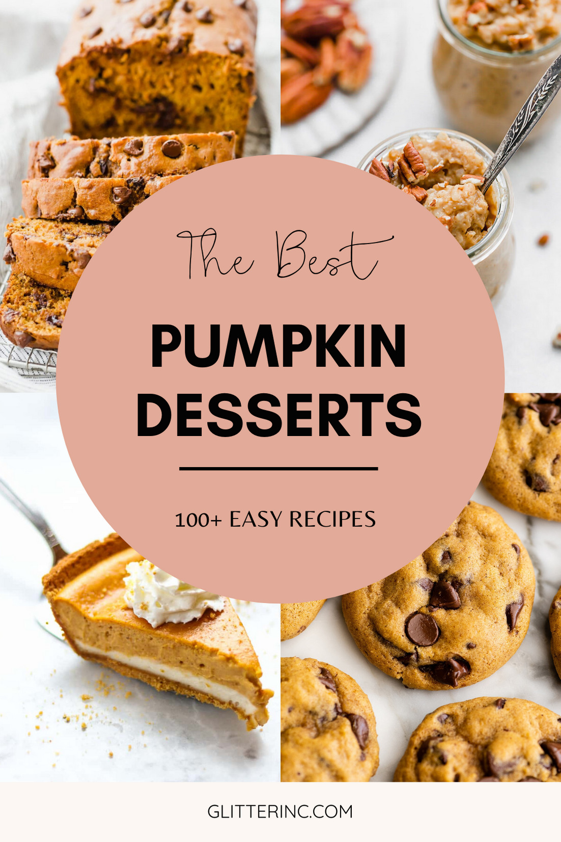 The Very Best of Pumpkin Desserts - More Than 100 Easy Recipes - that everyone loves - for all of your Fall Baking | @glitterinclexi | GLITTERINC.COM