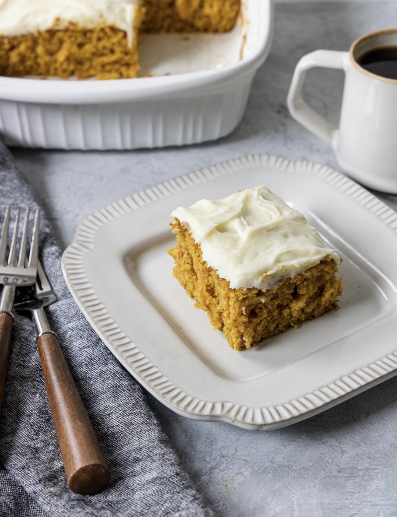 Classic Pumpkin Bars with Cream Cheese Frosting