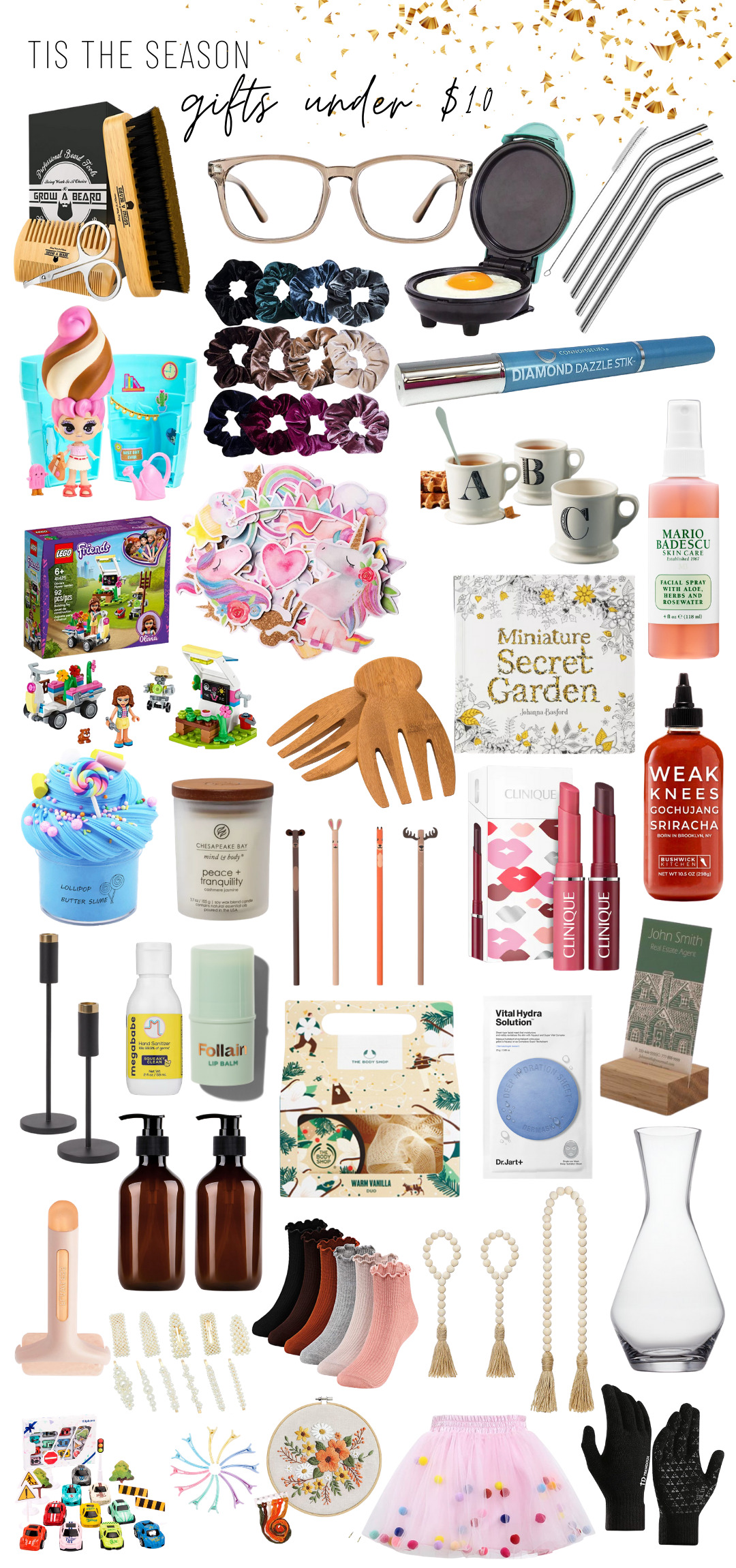 Holiday Gift Guide  Gifts Under $10  Gift Guides  Glitter, Inc.