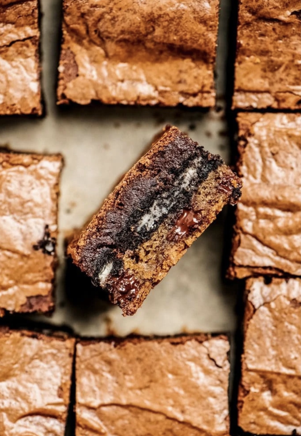 Cookie Dough Oreo Brownies