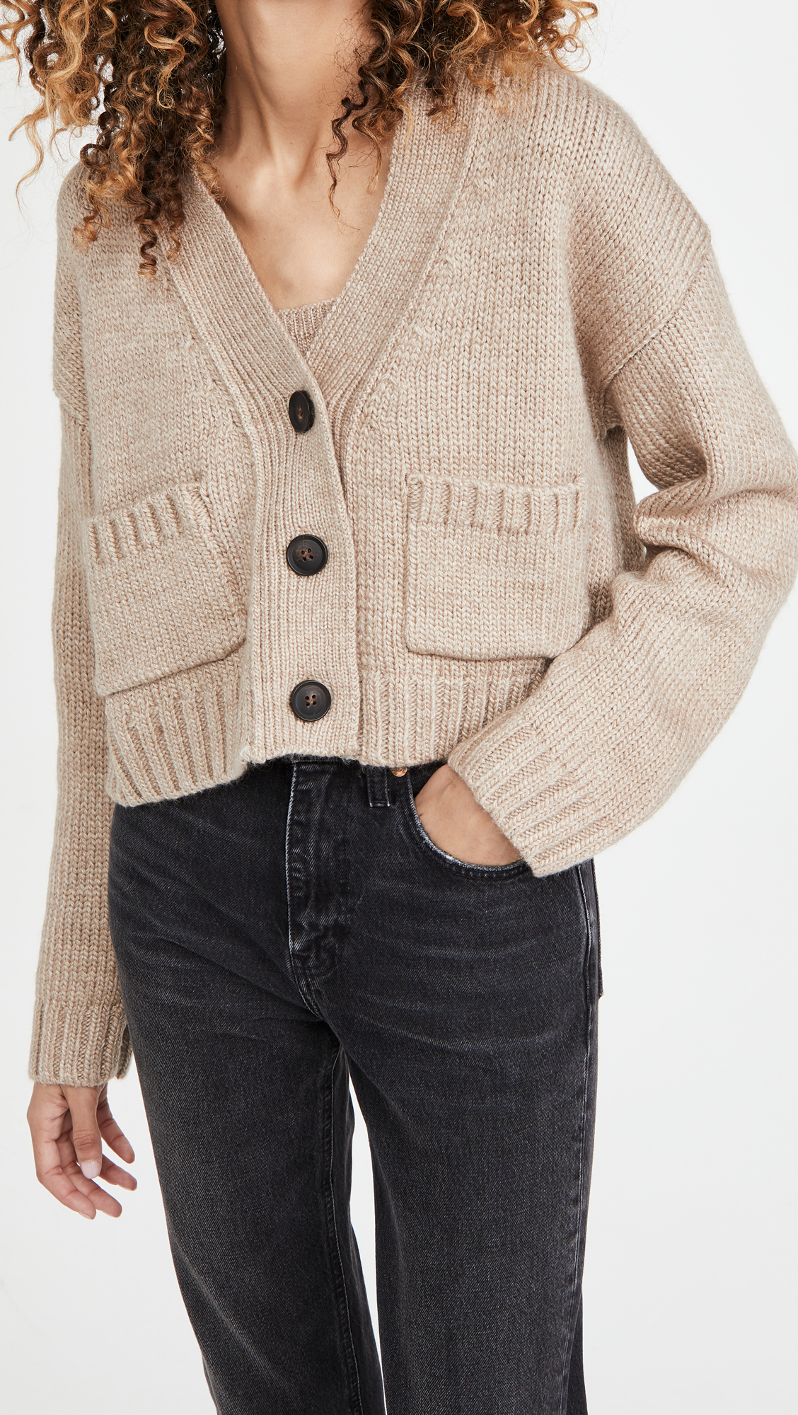 ENGLISH FACTORY V Neck Sweater Cardigan