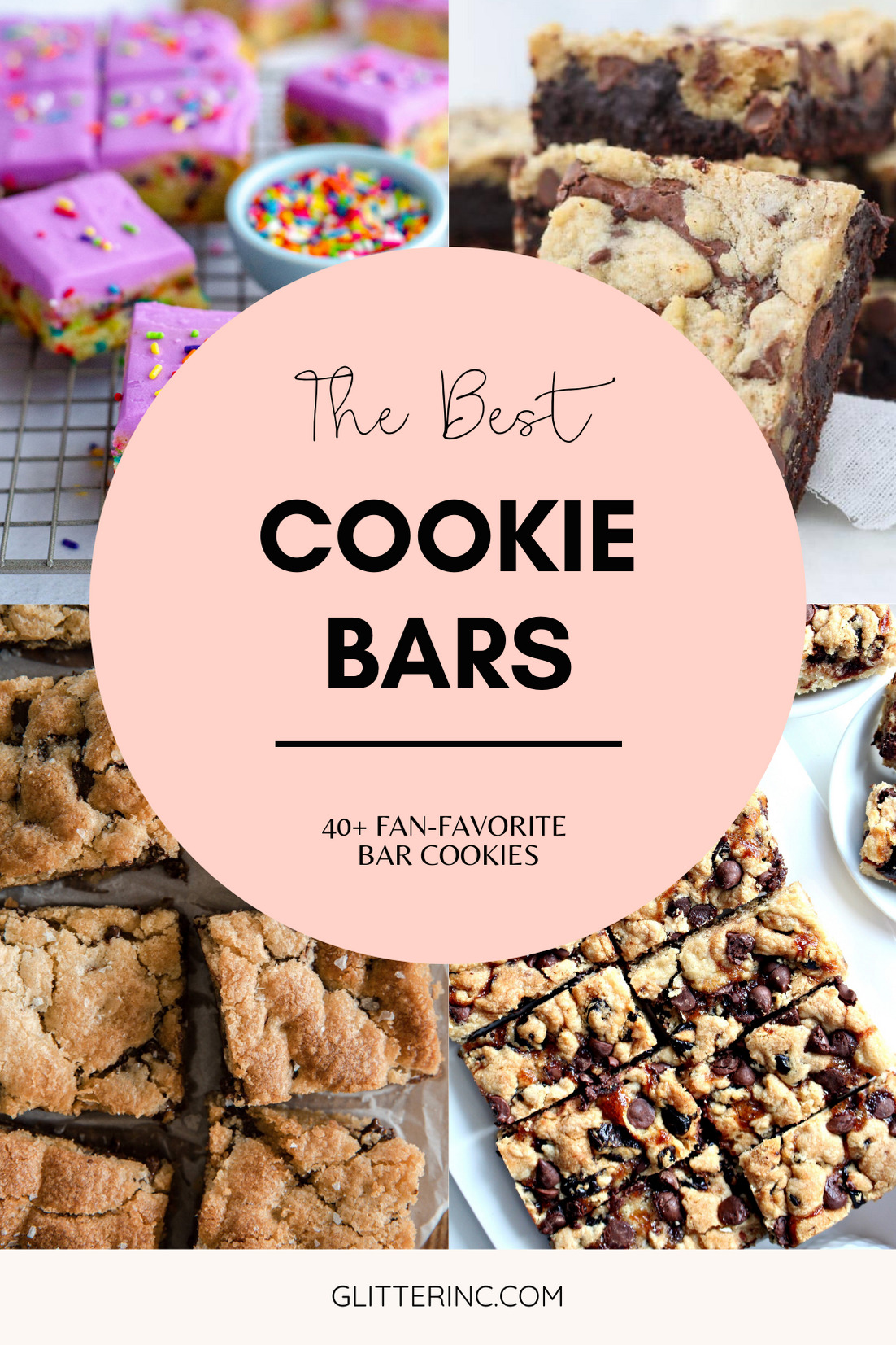 Looking to bake up a batch of delicious cookies but short on time? Here are more than 40 recipes for the best easy cookie bars! Bonus: cookie bars are perfect to bake during the holidays, especially when you want to bake Christmas cookies in big batches! | @glitterinclexi | GLITTERINC.COM