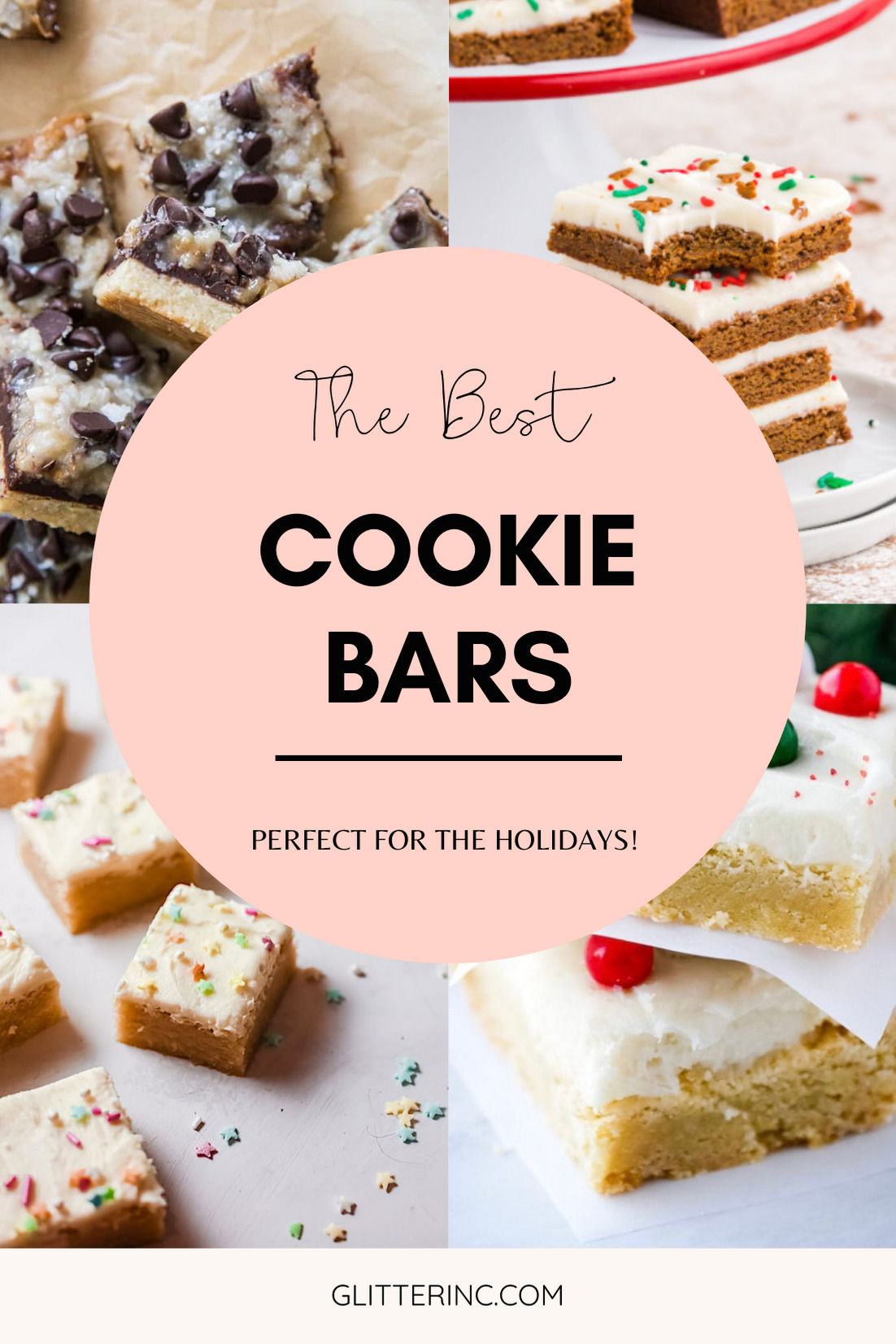 Looking to bake up a batch of delicious cookies but short on time? Here are more than 40 recipes for the best easy cookie bars! Bonus: cookie bars are perfect to bake during the holidays, especially when you want to bake Christmas cookies in big batches! | @glitterinclexi | GLITTERINC.COM