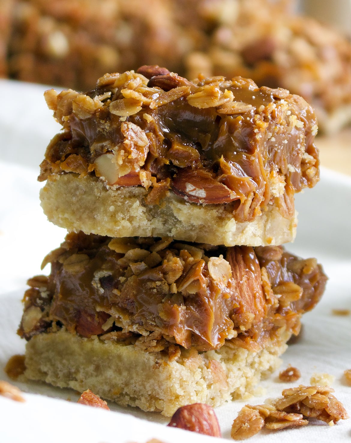 Dulce de Leche Granola Cookie Bars