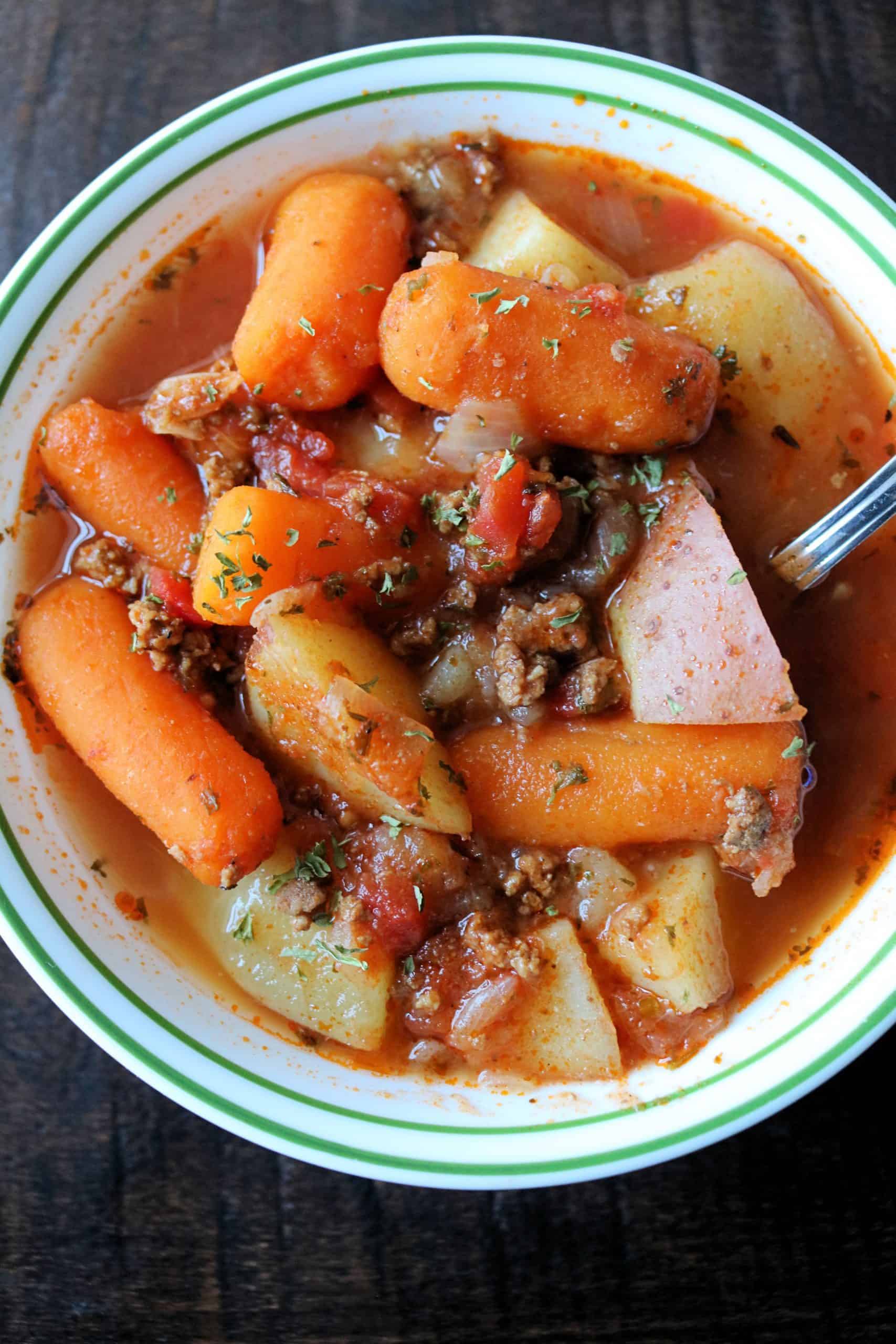 Healthy Instant Pot Hamburger Soup