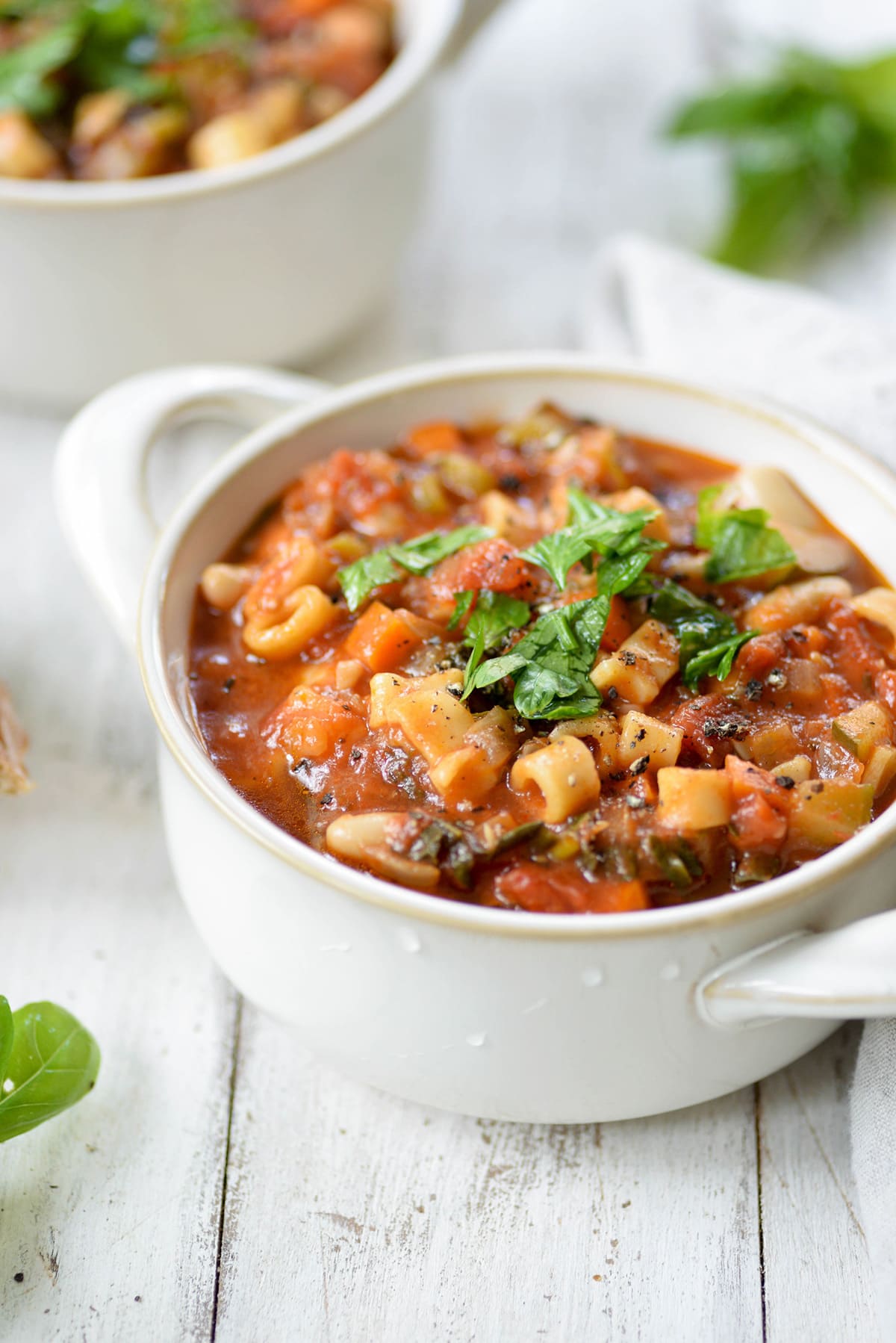 Easy Instant Pot White Bean & Vegetable Soup 