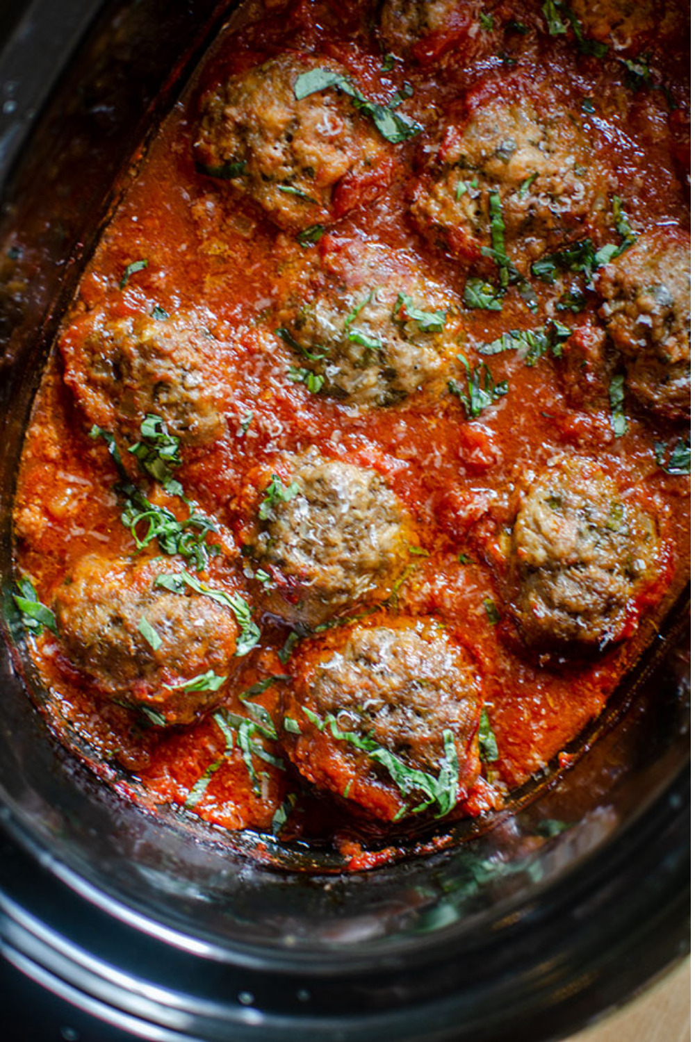 Slow Cooker Meatballs in Tomato Sauce