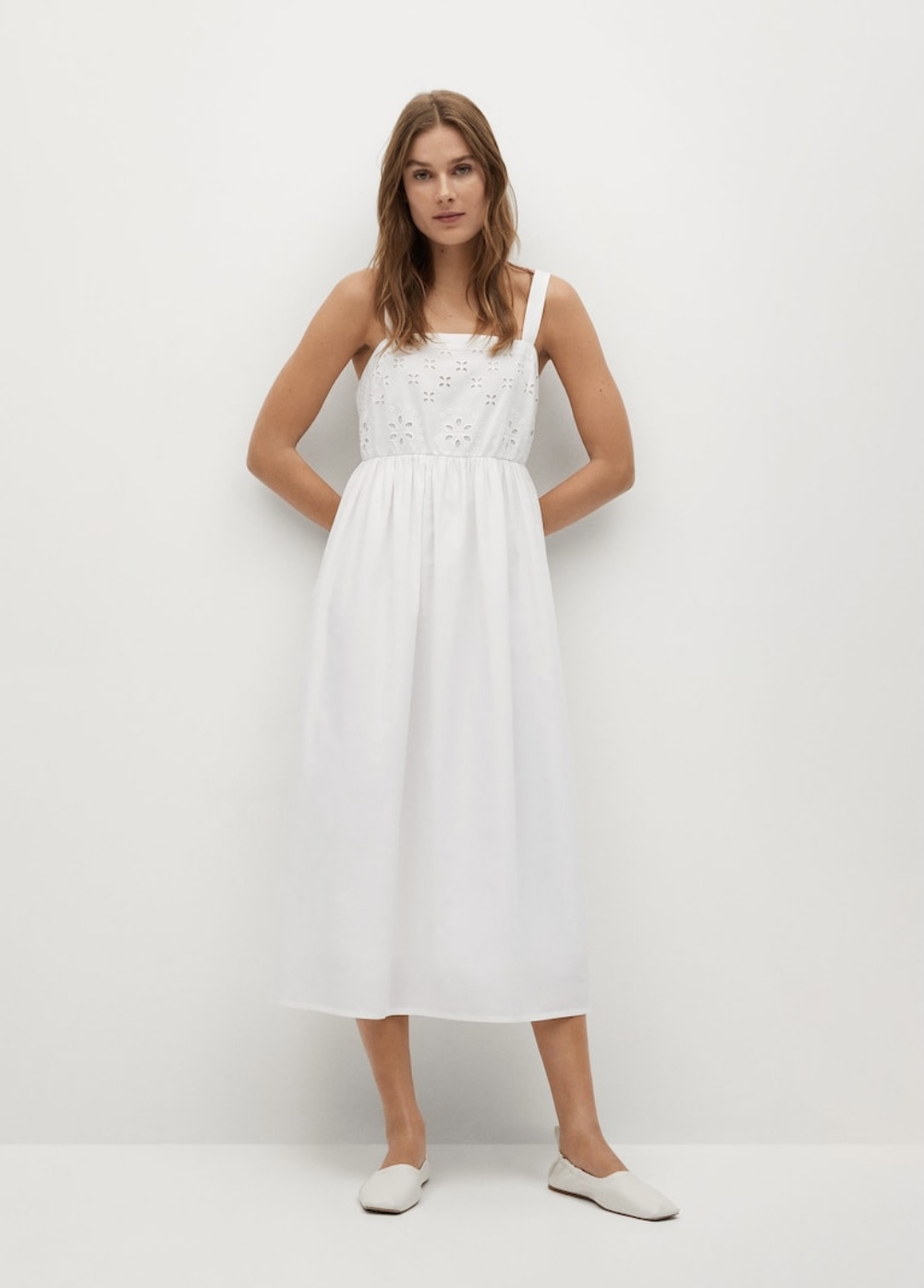 Mango Openwork Cotton Dress