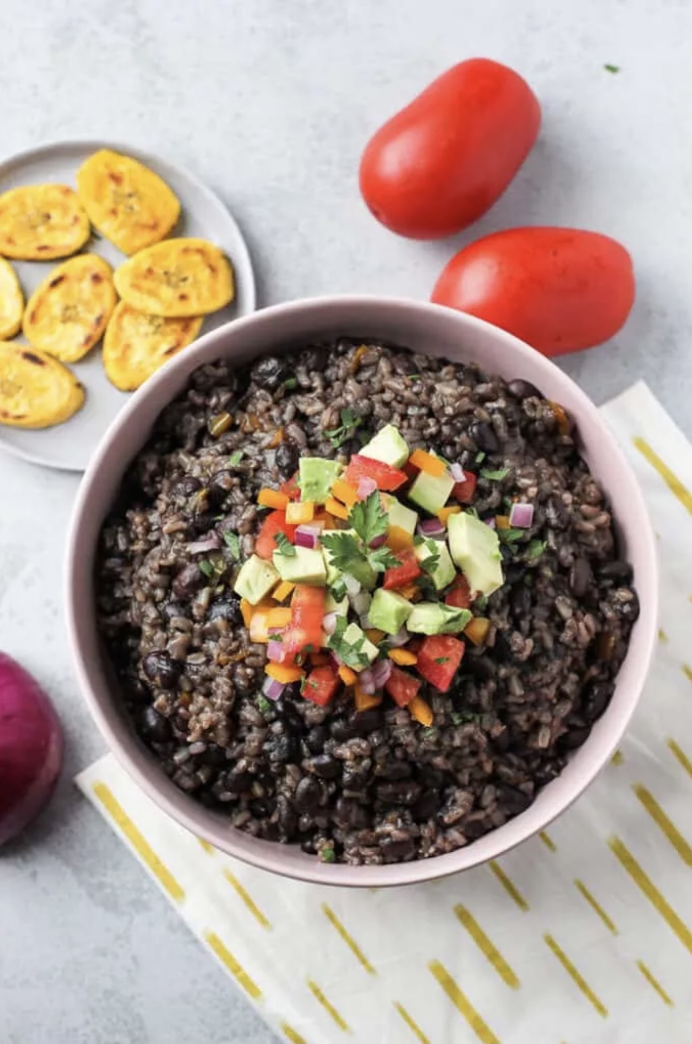 Instant Pot Cuban Black Beans and Rice