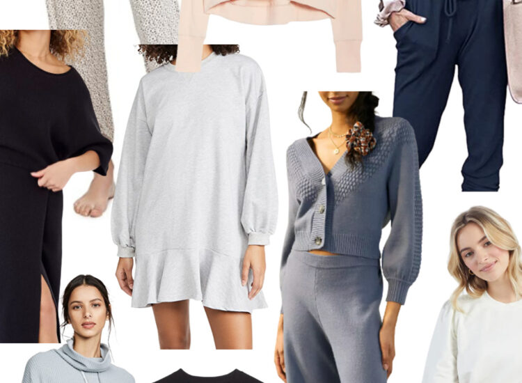 Look cute and stay comfortable while working from home, chasing after the kiddos, or running errands in the best of loungewear finds on the Internet. From buttery soft matching sets to cozy sweaters that are as stylish as they are comfy, who needs real clothes? | @glitterinclexi | GLITTERINC.COM