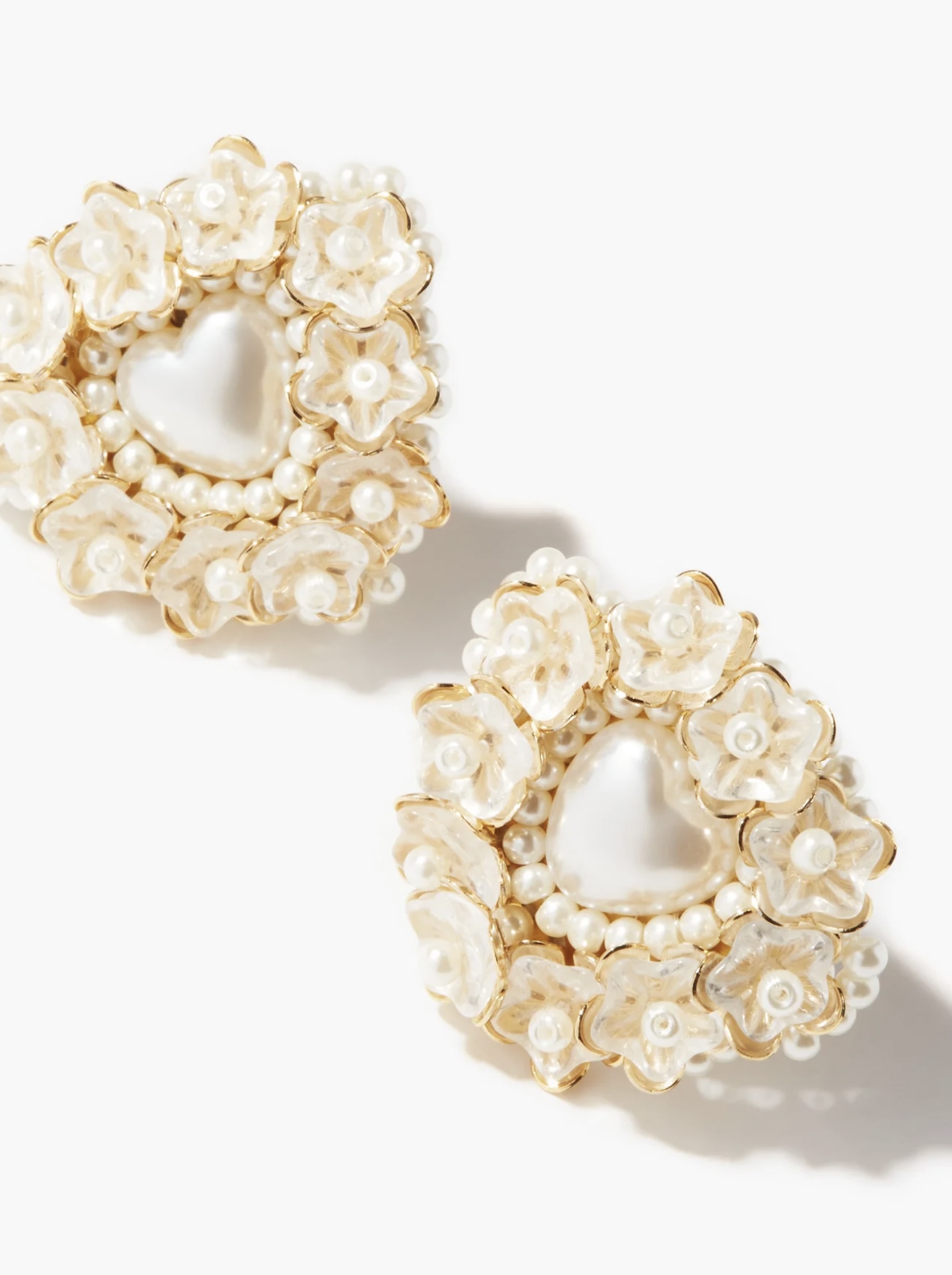 SHRIMPS Heidi Pearl Clip Earrings