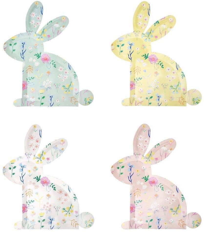 Luck and Luck Meri Meri Pastel Wildflower Bunny Plates | My New Healthy Hair Secret Weapon