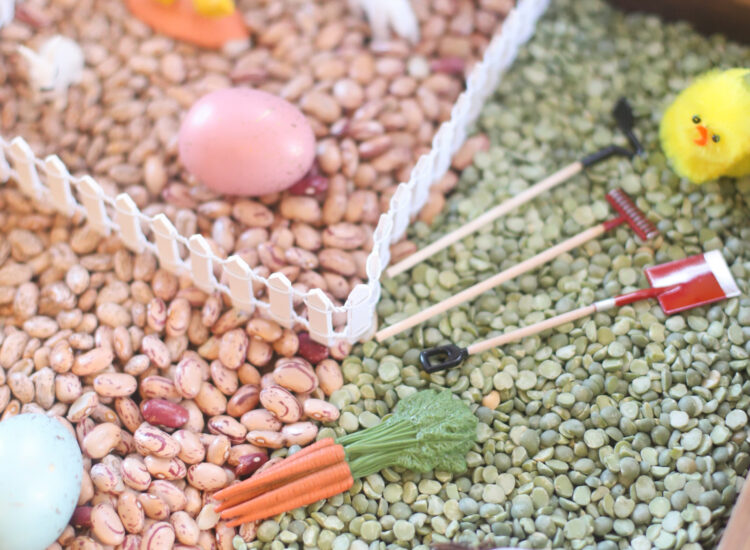 Farmhouse-Inspired Spring Sensory Bins for Kids - The Perfect Hands-On Activity for Toddlers and Beyond | @glitterinclexi | GLITTERINC.COM