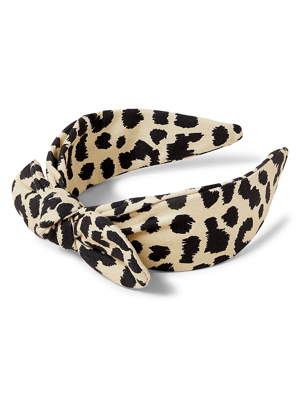 Loeffler Randall Leopard Meadow Bow Knot Headband