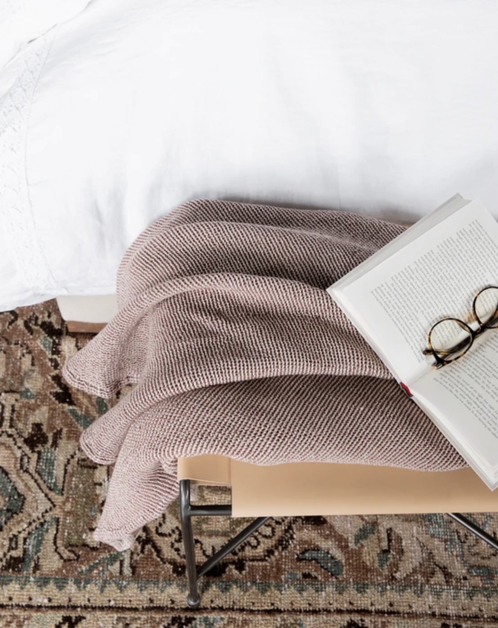 Little Love Notes + Reading This Weekend - A New and Amazing Book // McGee and Co. Whitby Woven Throw