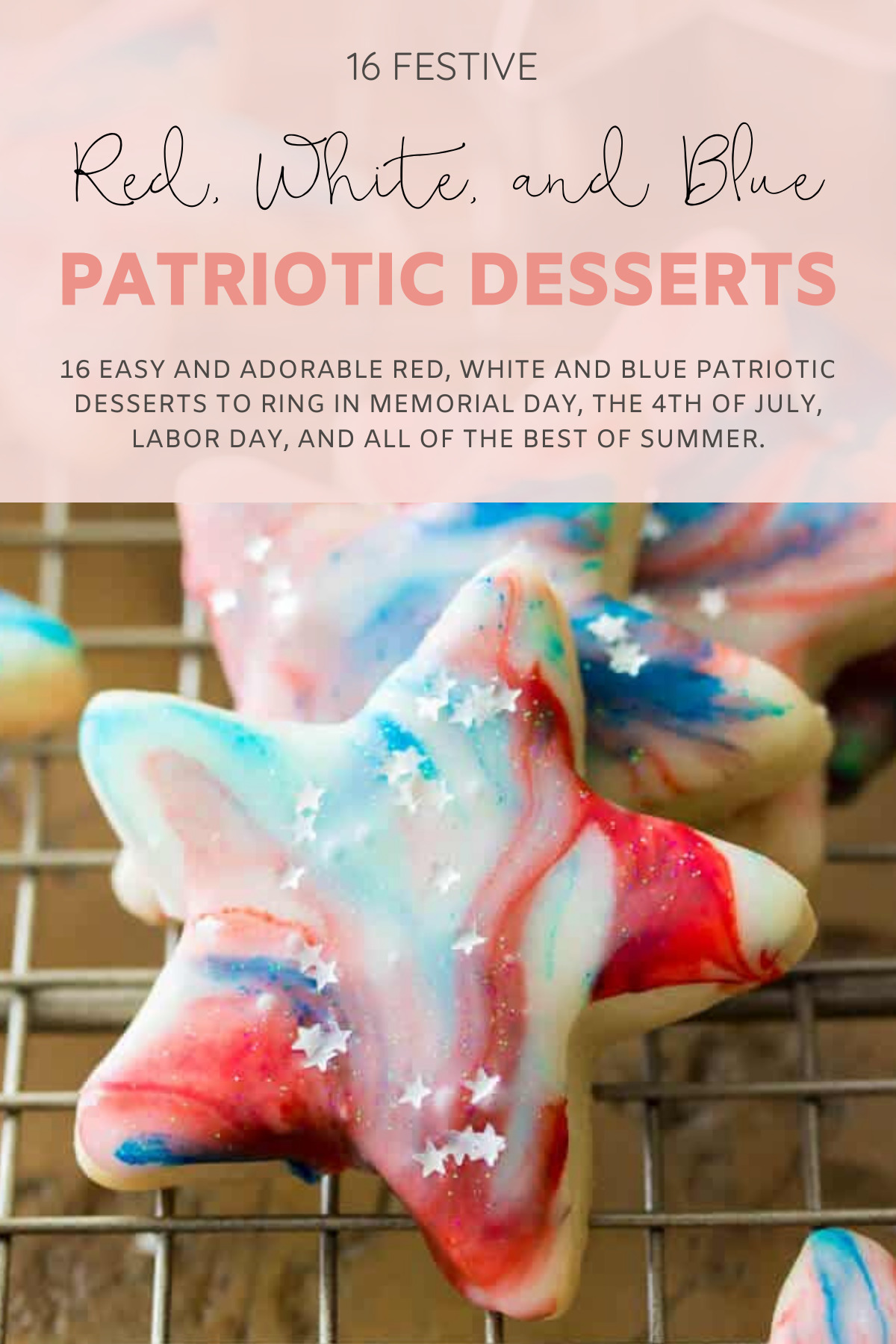 16 easy and adorable Red, White and Blue Patriotic Recipes ... the best festive food, treats, drinks, and more, to ring in Memorial Day, the 4th of July, and all of the best of summer. | Red, White, and Blue Dessert Mini Fruit Pizzas | @glitterinclexi | GLITTERINC.COM