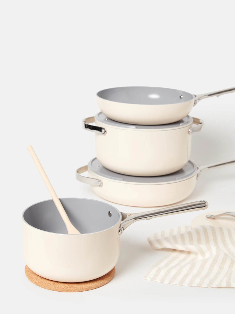 Caraway Non–Toxic Cookware & Storage Set in Cream